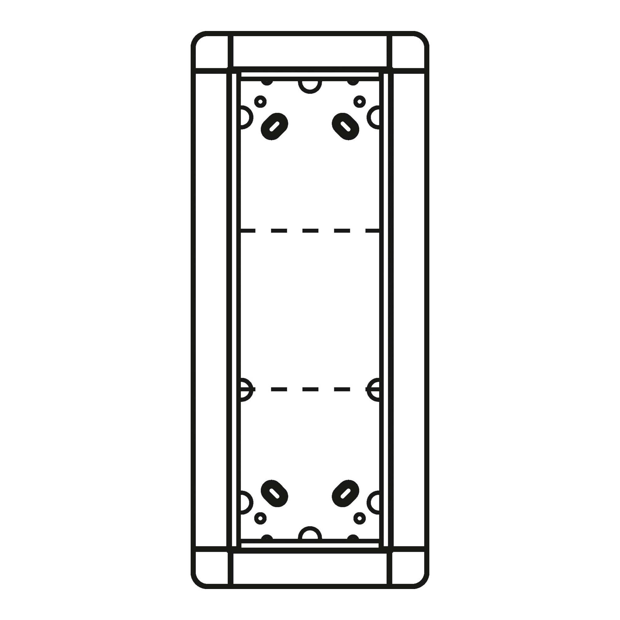 RITTO Werkbank Ritto Portier UP-Rahmen ws 3-fach, 141x334mm 1881370