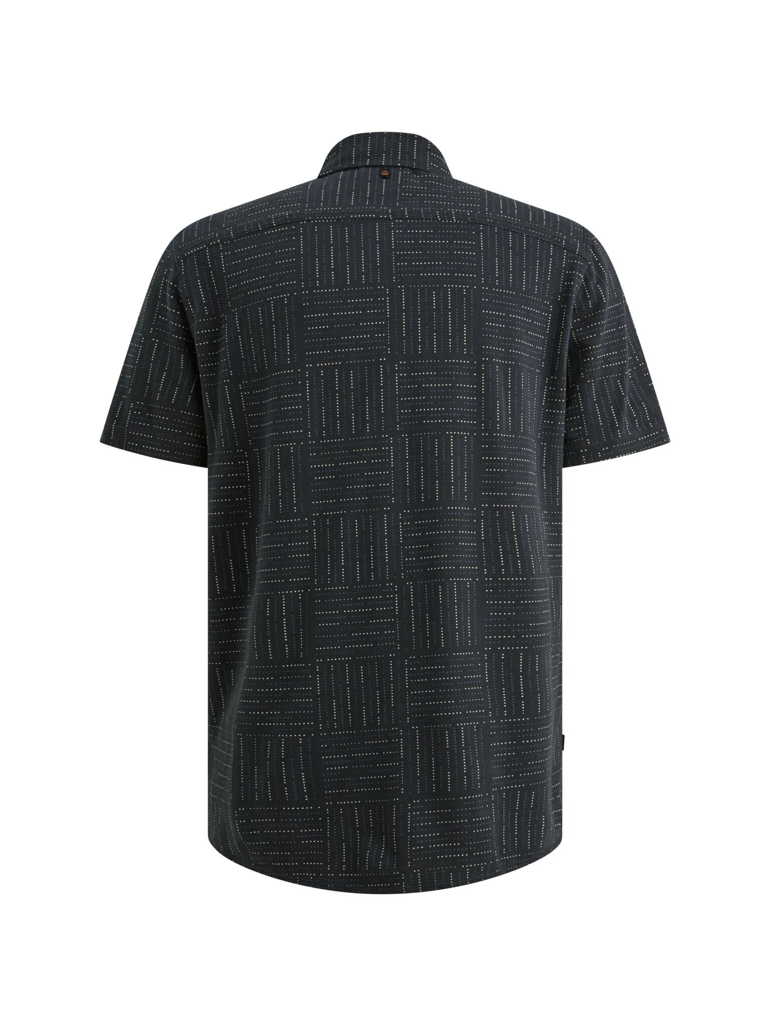 PME LEGEND Kurzarmhemd Short Sleeve Shirt Print on pique - gemustertes Kurzarmhemd Herren