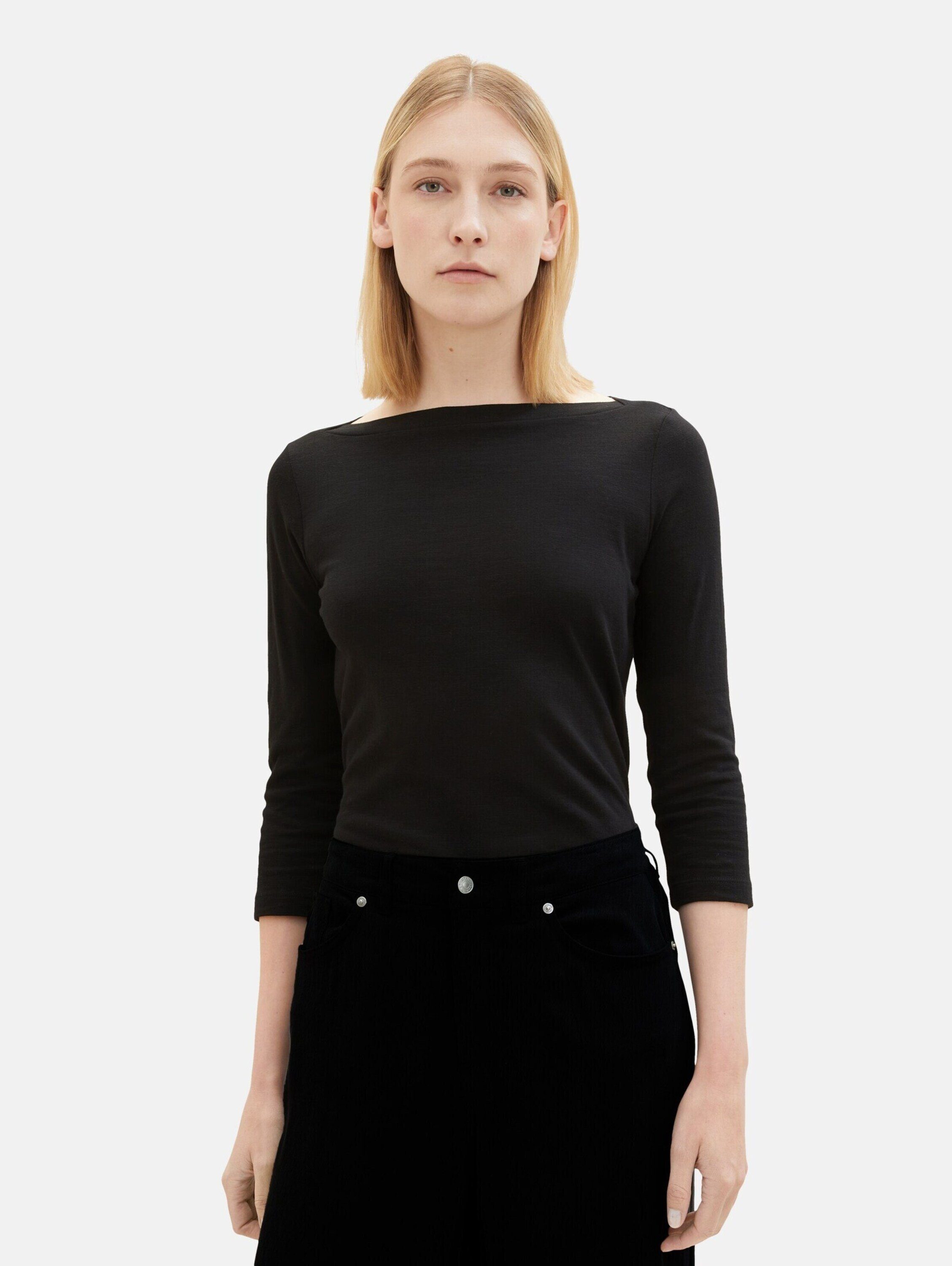 TOM TAILOR 3/4-Arm-Shirt (1-tlg) Plain/ohne Details günstig online kaufen