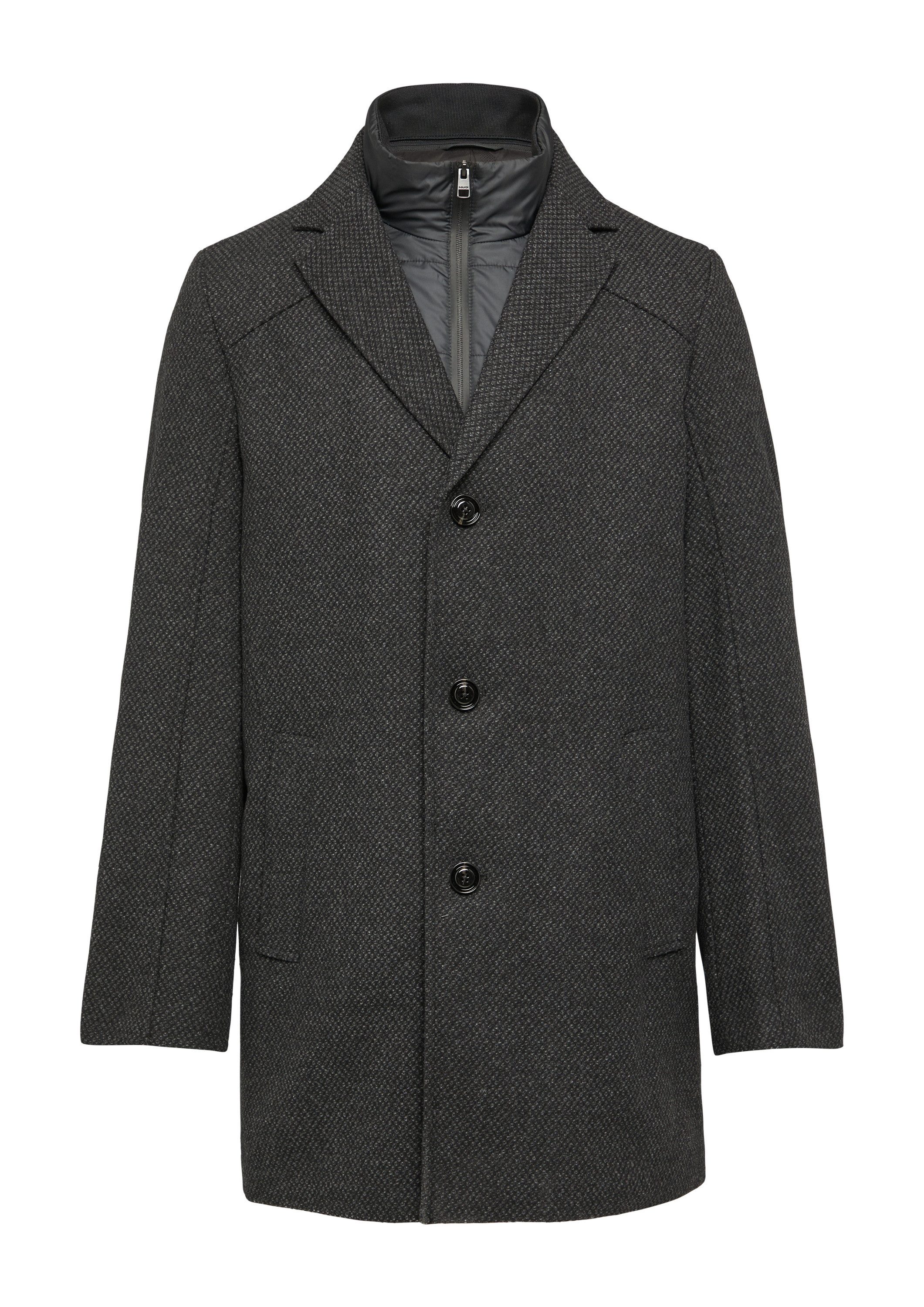 s.Oliver Wintermantel Outdoor-Mantel Wattierter Wollmix-Mantel mit herausne günstig online kaufen