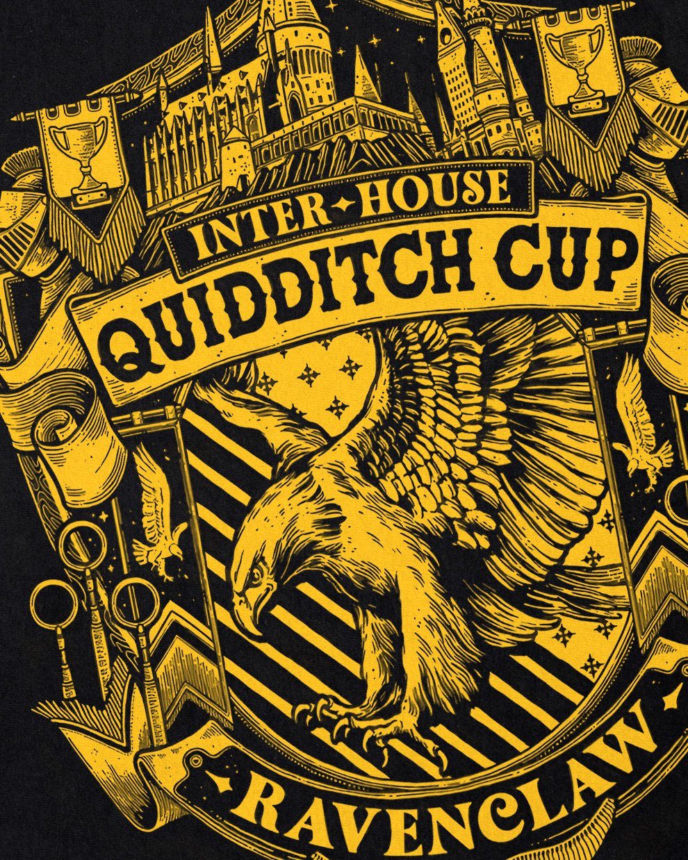 slytherin gryffindor hogwarts Herren Klugen harry hufflepuff style3 Print-Shirt T-Shirt legacy ravenclaw Cup der potter