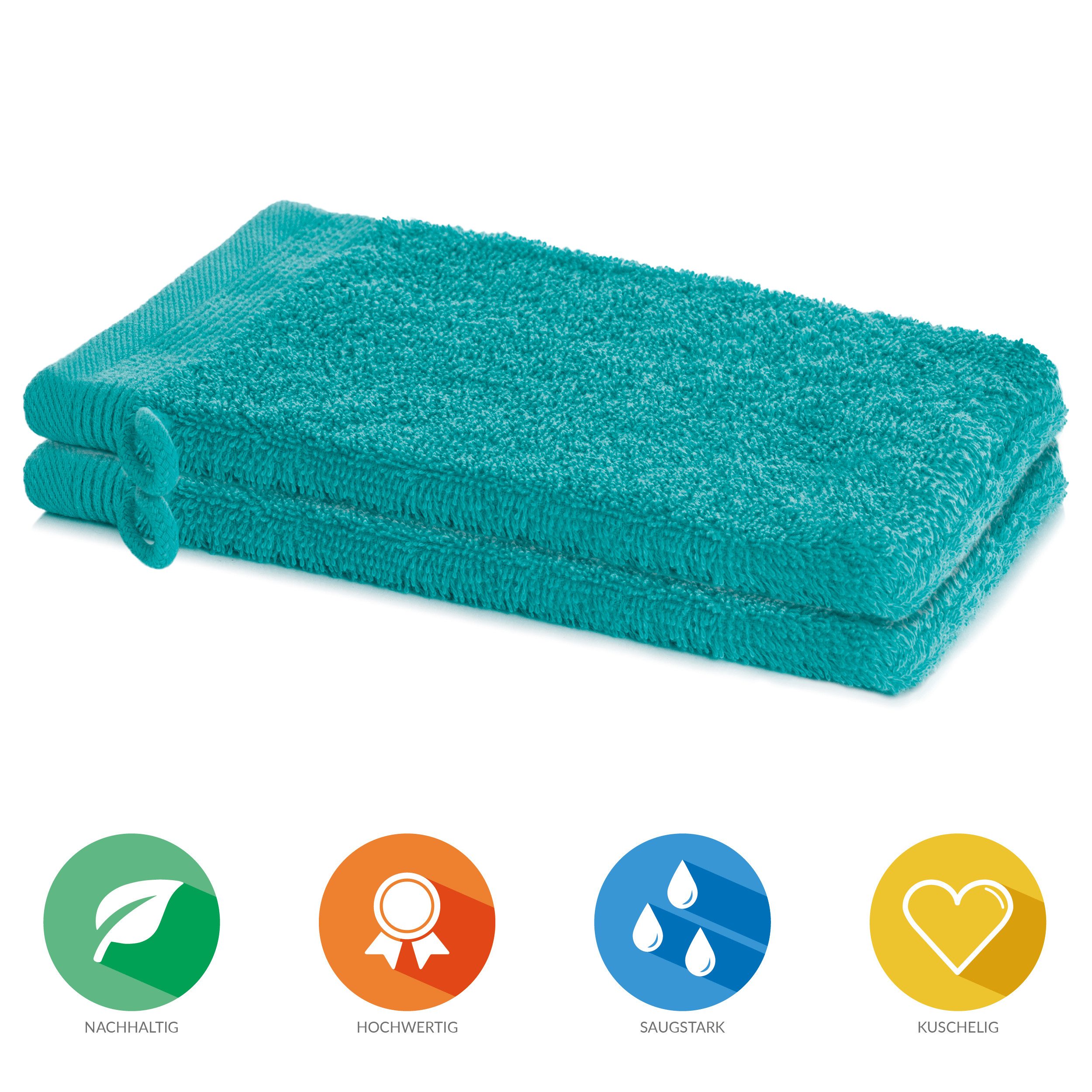 Lavea Waschhandschuh Bali Waschlappen 16x22 cm, Waschhandschuhe, kleine Han günstig online kaufen