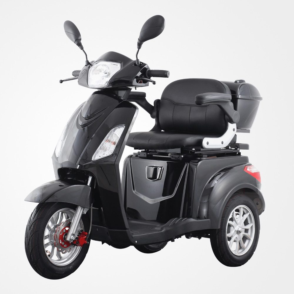 Urban Hopper E-Motorroller Elektro Seniorenmobil Vista 3-Rad Elektroroller Lithium-Akku, 1000 W, 6 km/h, Herausnehmbarer Lithium-Ionen Akku, ca. 60km Reichweite, LED, COC