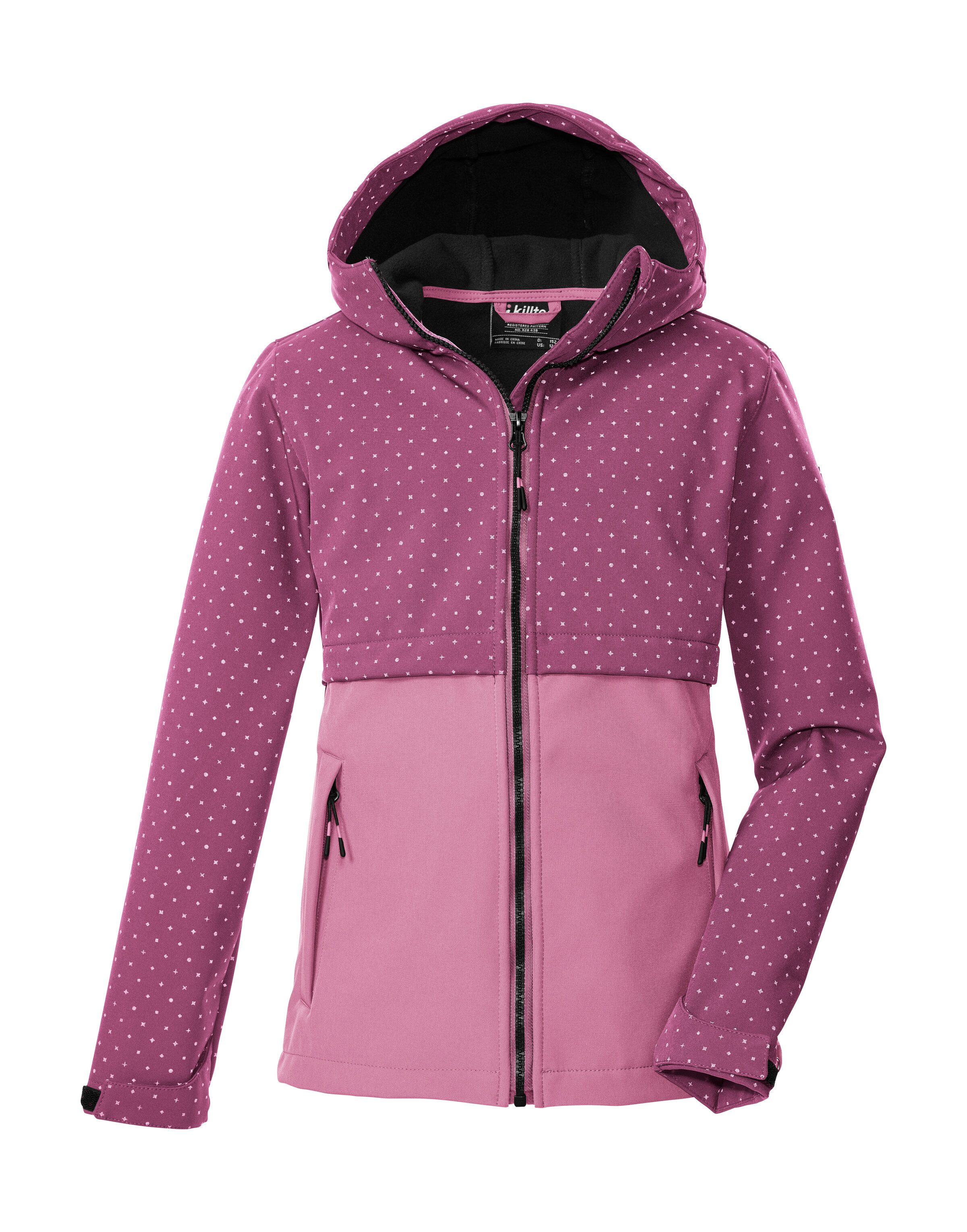 Killtec Softshelljacke KOW 227 GRLS SFTSHLL JCKT Softshelljacke für Kids: wind- und wasserabweisend, reflektierend