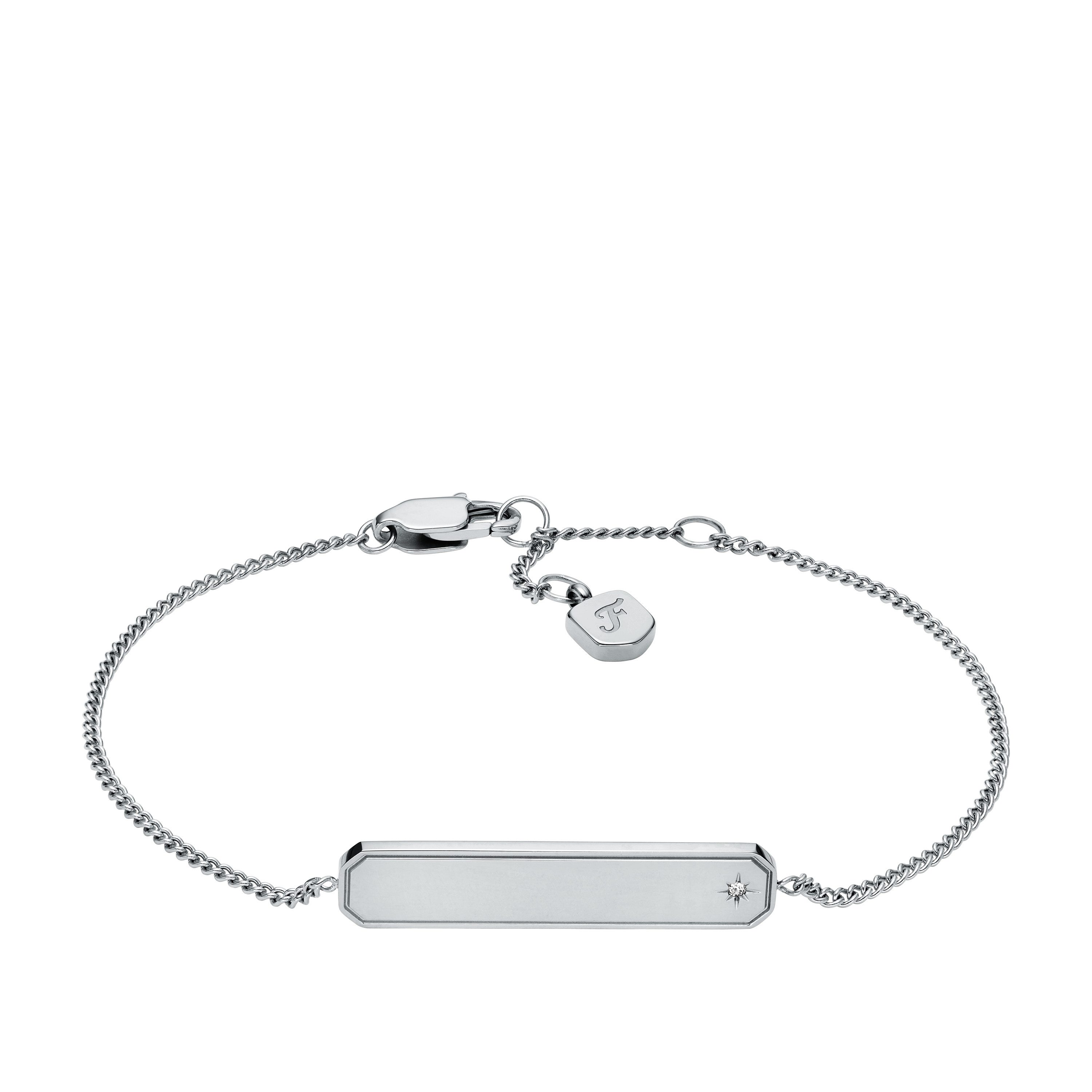 Fossil Armband Schmuck Geschenk Edelstahl Armschmuck SADIE, mit Glasstein
