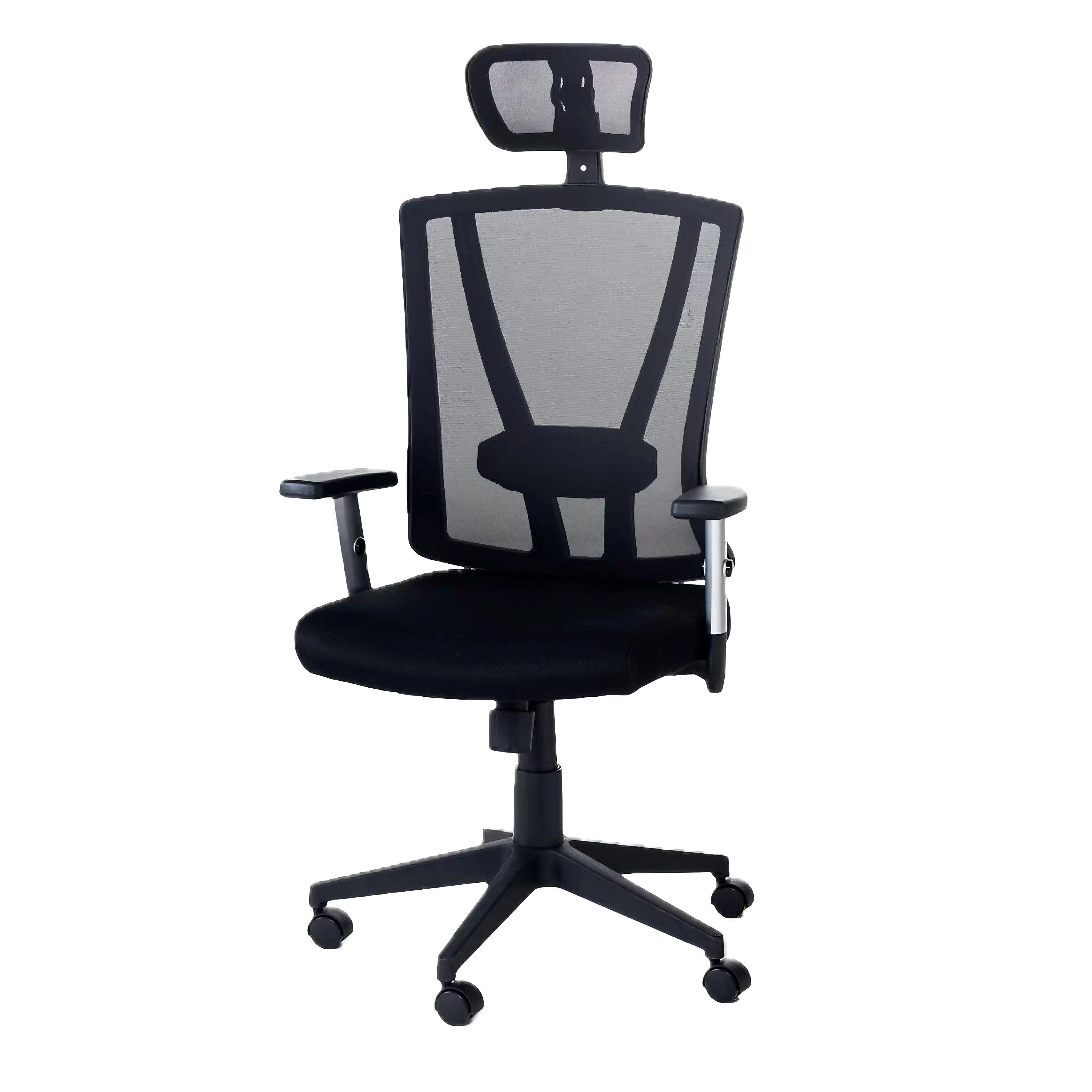 Happy Home Bürostuhl Ergonomischer Bürostuhl mit Kopfstütze & verstellbaren Armlehnen