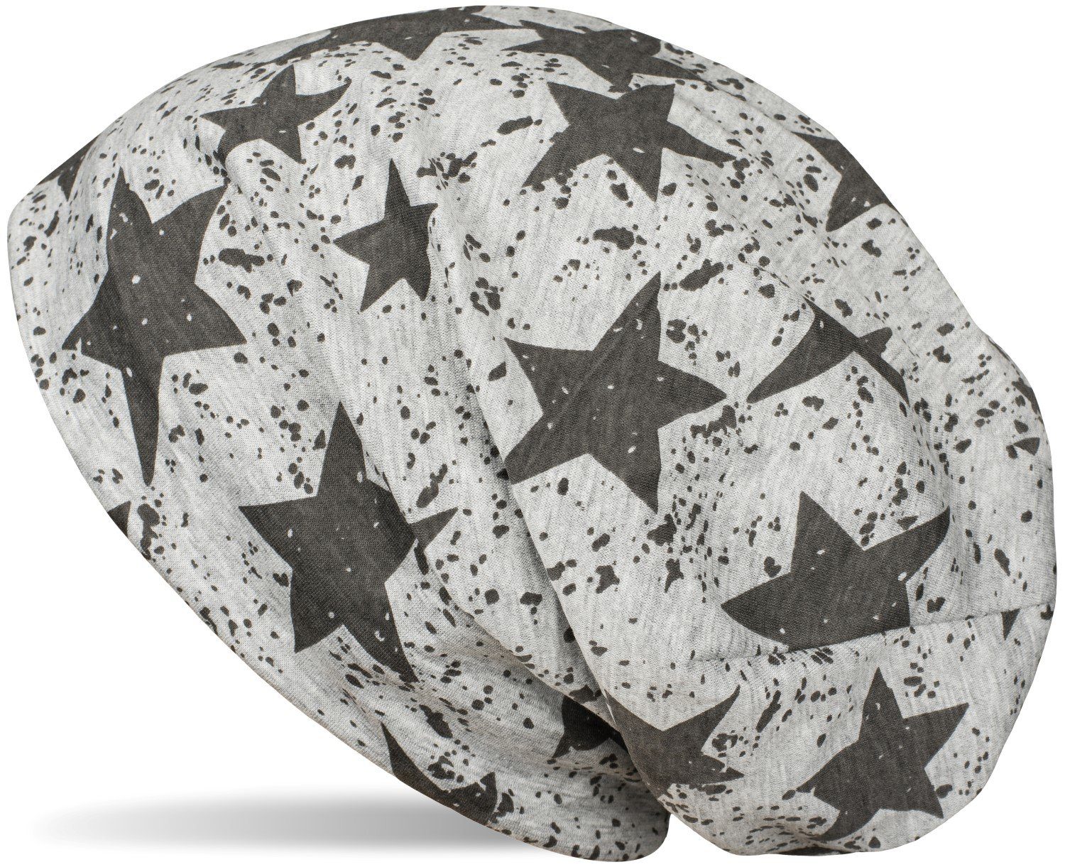 Beanie Beanie Mütze mit Sterne Splat Style Print