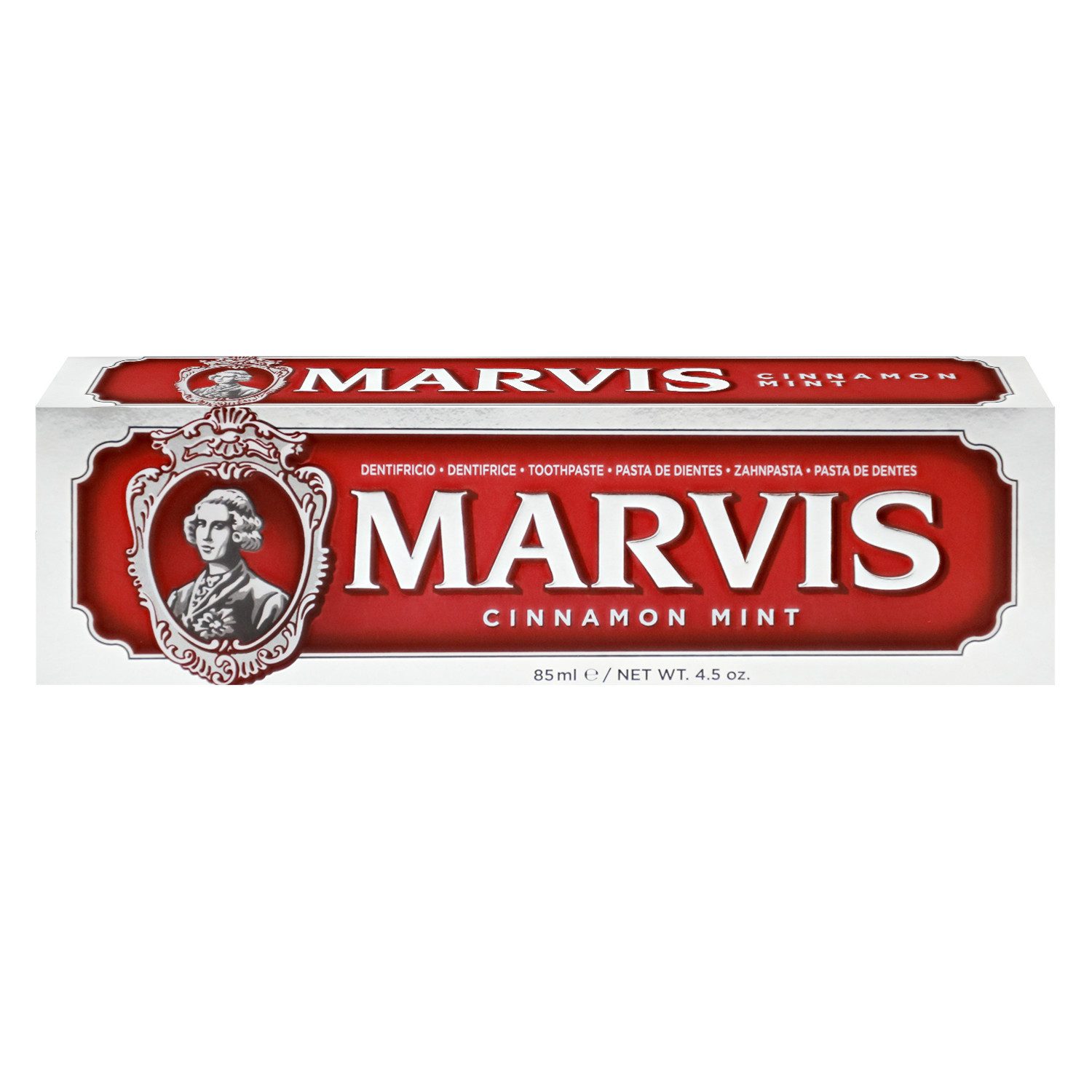 Marvis Zahnseide-Stick Marvis Cinnamon Mint Toothpaste Zahncreme 85ml Zimt und kraftvolle Min