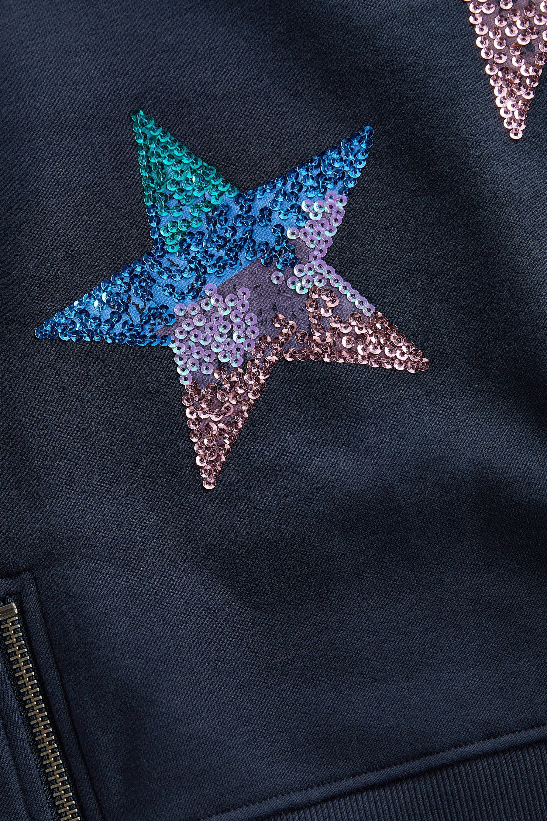 (1-tlg) Weiches Star Sequin Strickkleid Navy Rainbow Next Pulloverkleid