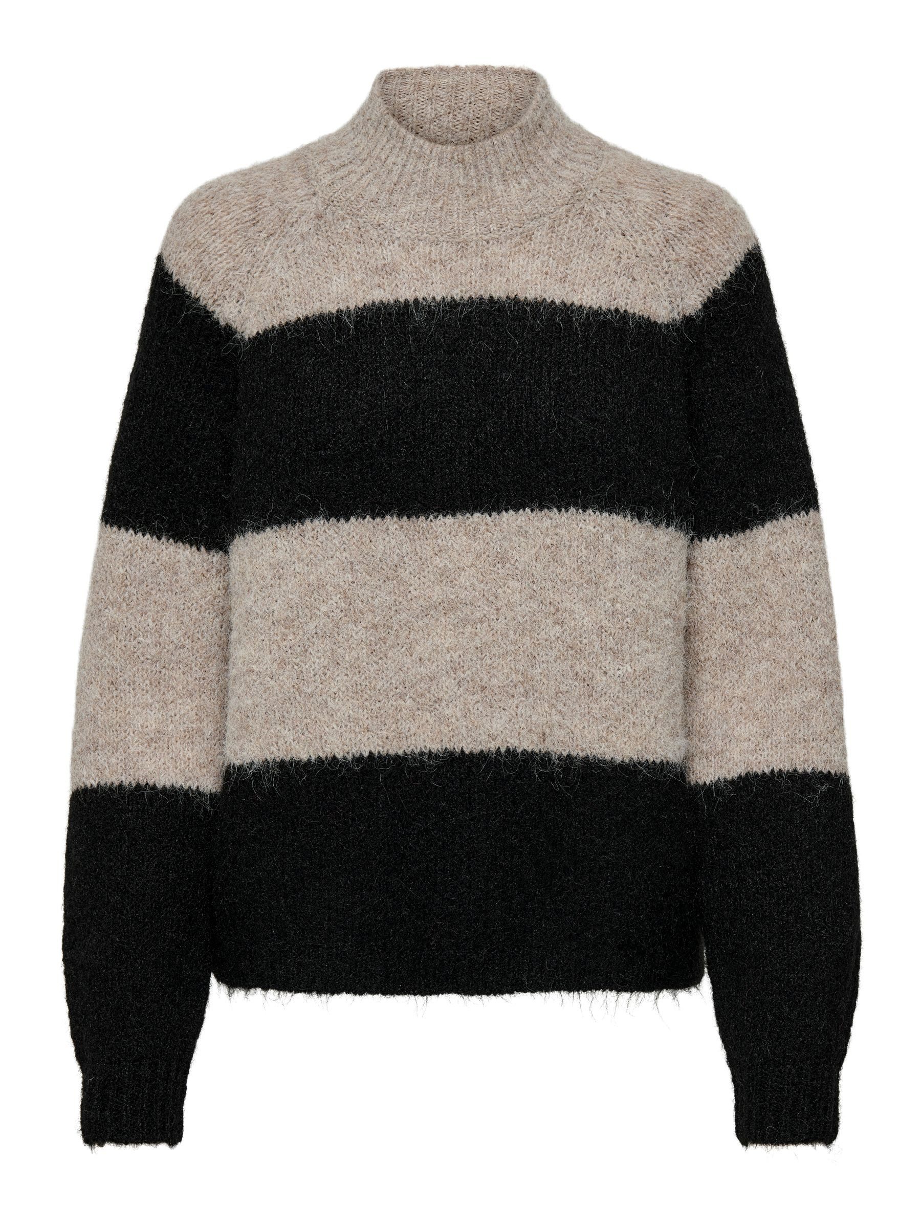 JACQUELINE de YONG Strickpullover Strickpullover Hoher Kragen Langarm JDYZO günstig online kaufen