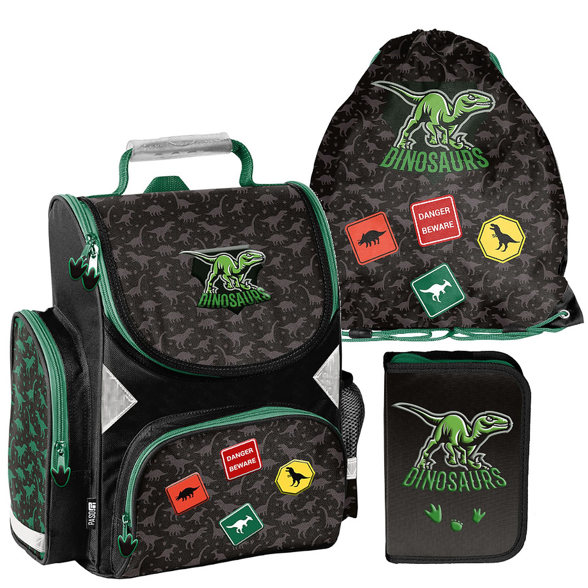 Schulrucksack Dinosaurs Schulset 3-tlg.