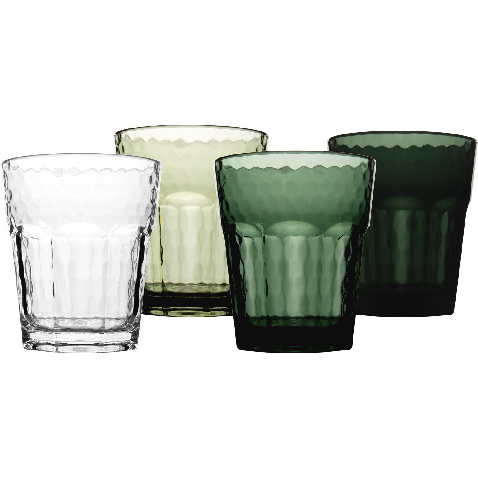 Bo-Camp Glas Camping Gläser 4er Set Mix&Match, 100% Kunststoff, Reise Trinkglas Wasser Wein Glas 200 ml