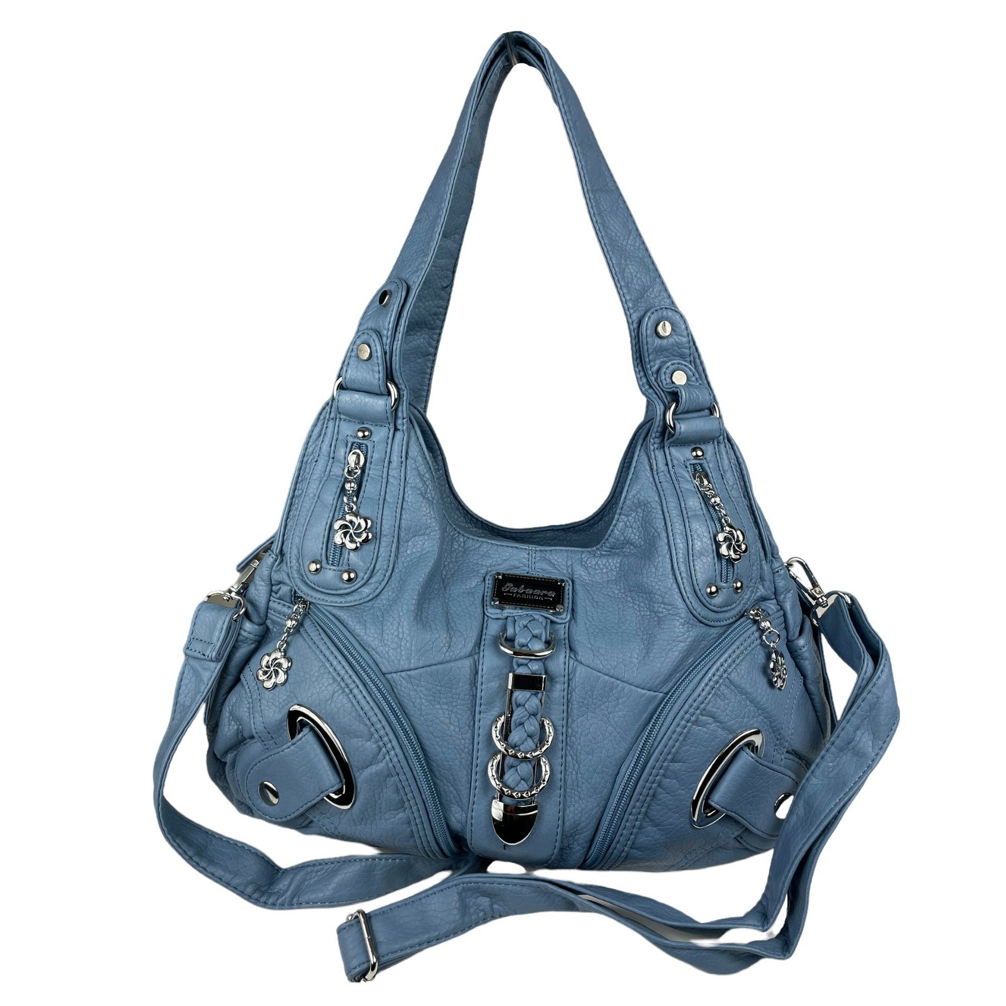 Taschen4life Schultertasche Damen, klassische Umhängetasche, Hobo günstig online kaufen