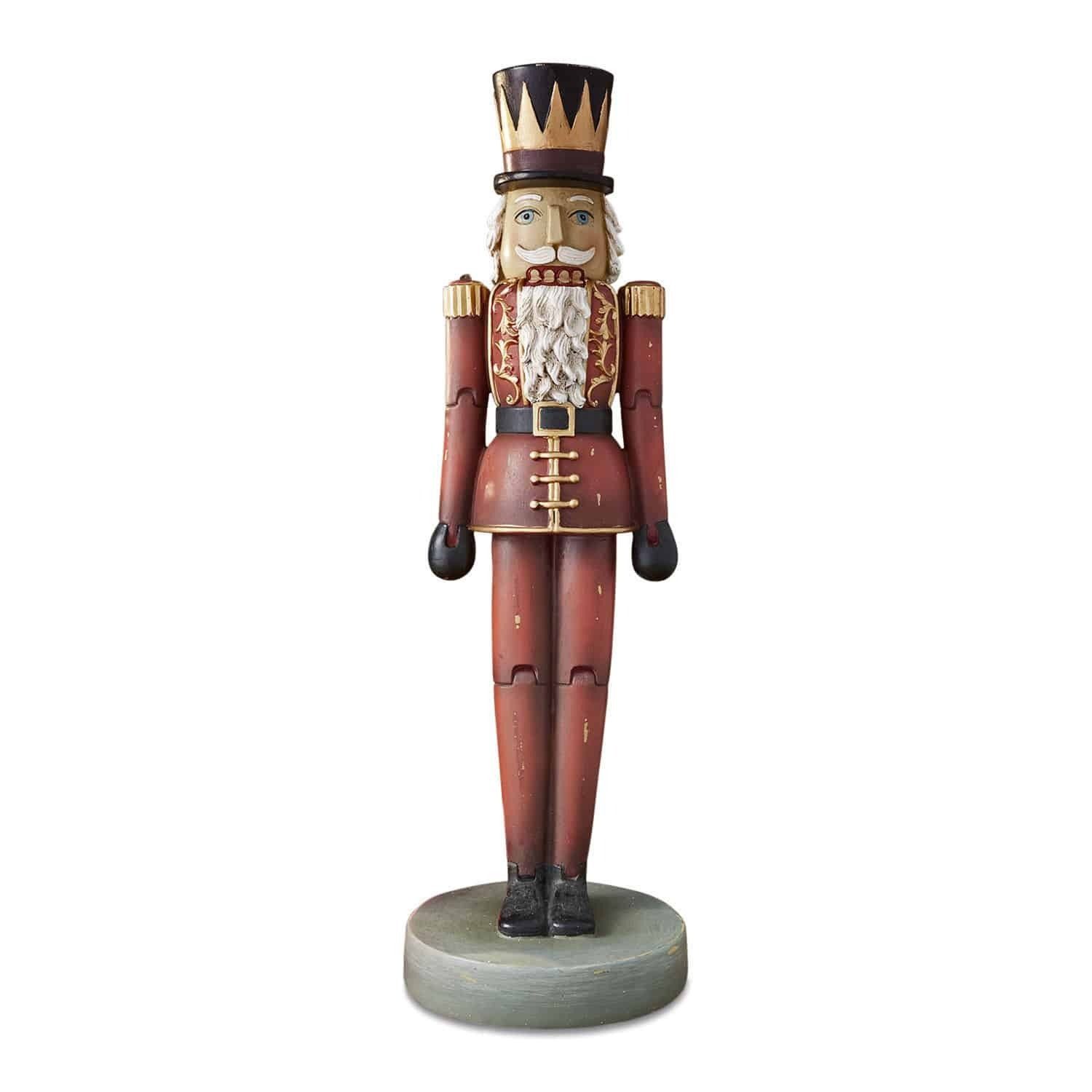 Weihnachtsfigur Deko-Nussknacker Serifa rot/schwarz