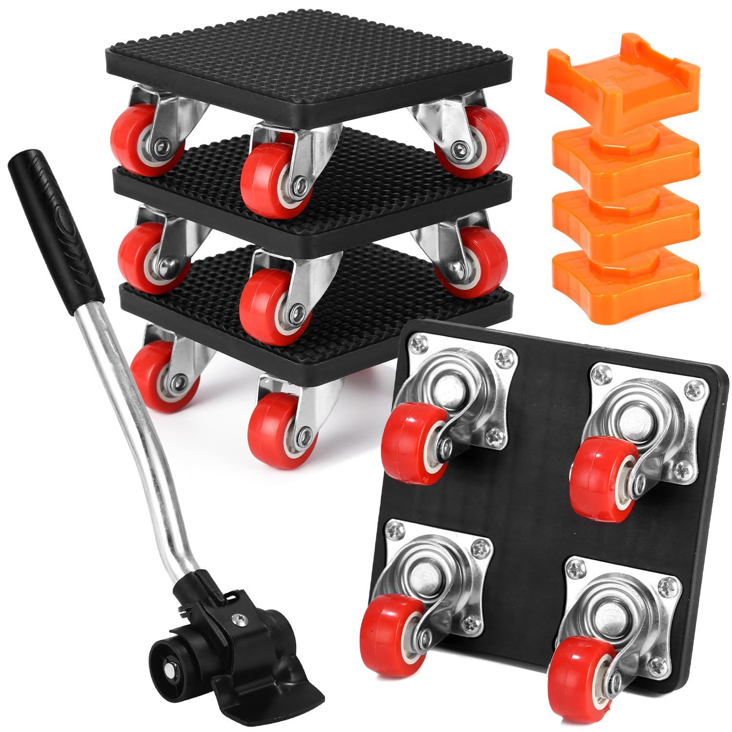 BlingBin Möbelrolle 4 Stück Möbel Transportrollen Set, Schwerer Möbeltransp günstig online kaufen