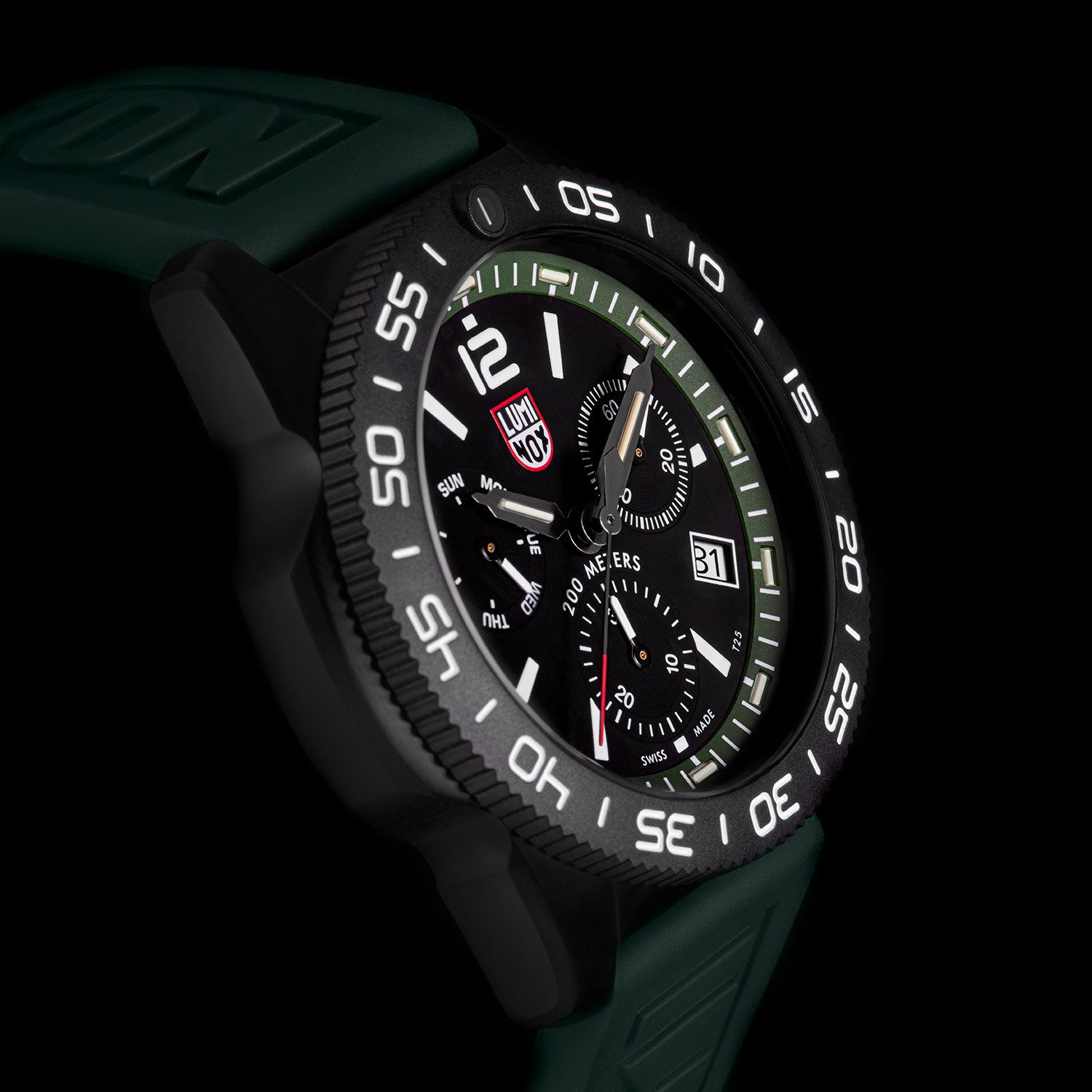 Luminox Quarzuhr Chronograph Pacific Diver Grün