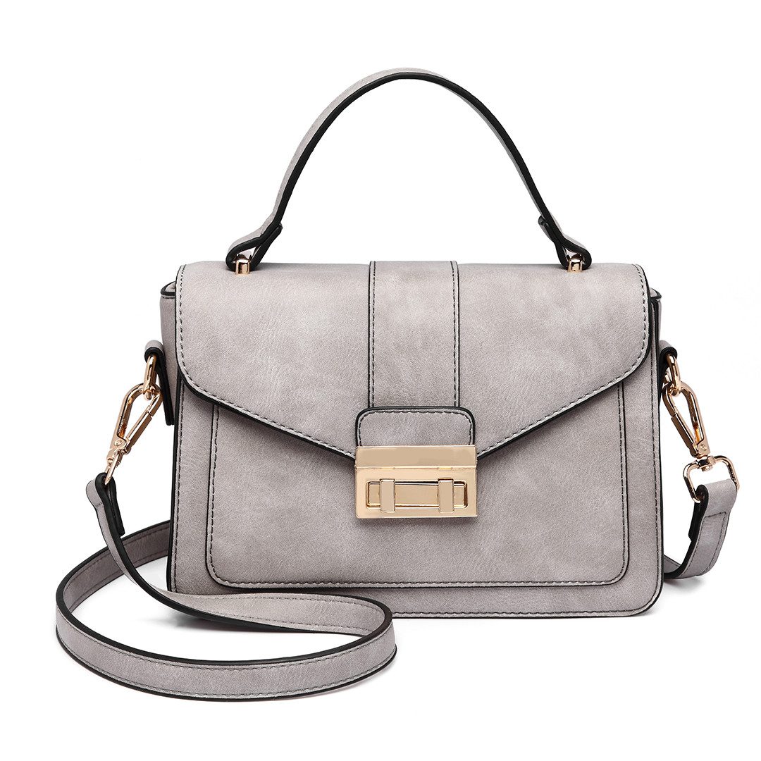 Henkeltasche Damen Handtasche Klein, Elegante Schultertasche aus Kunstleder