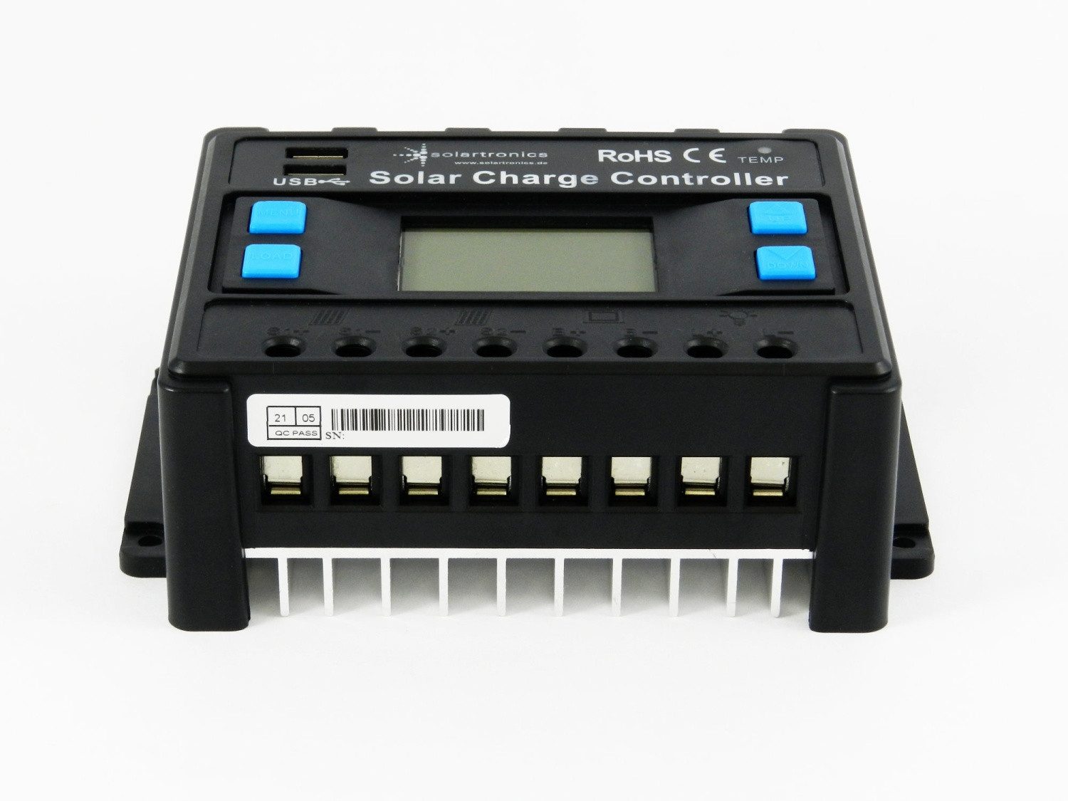 solartronics Solarmodul 10A - 40A Laderegler Solar 12V 24V, PWM Solarladeregler, LCD Anzeige – Bild 5 von 5