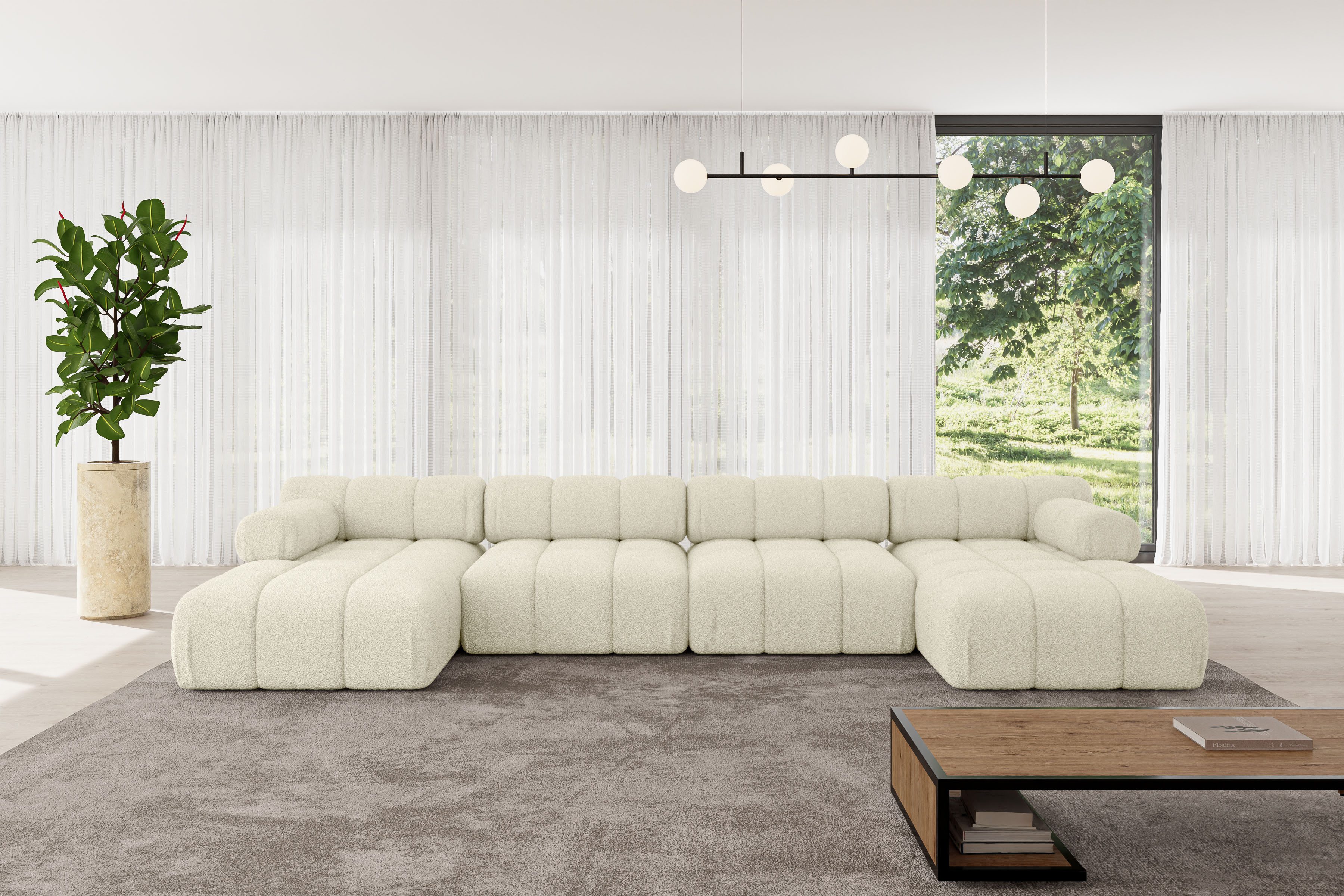 ALTDECOR Wohnlandschaft Tesso-U2, Corner Sofa U-Form günstig online kaufen