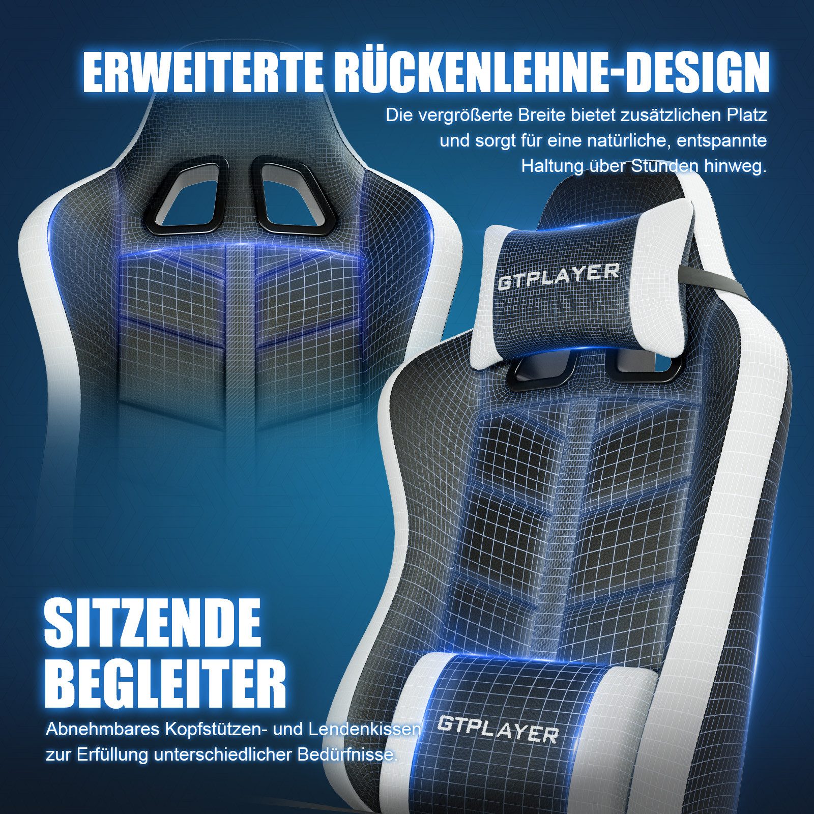 GTPLAYER Gaming-Stuhl Gamer Stuhl, Ergonomischer Bürostuhl günstig online kaufen