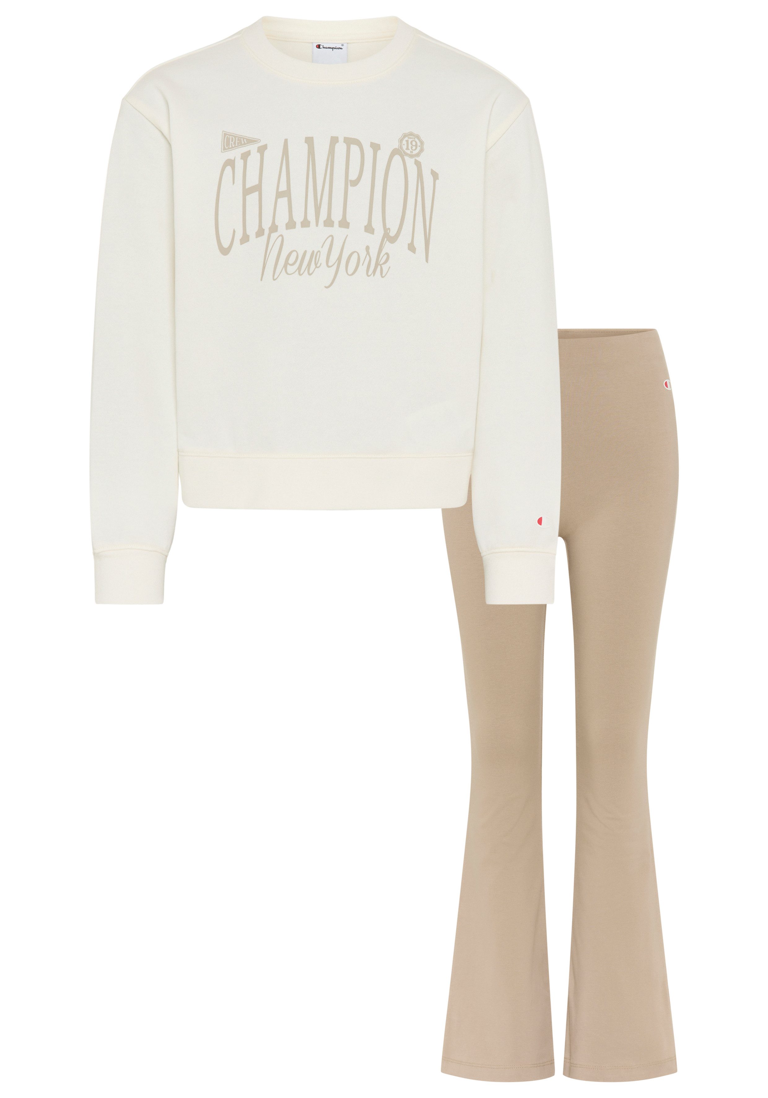 Champion Jogginganzug Flare Pants Sweatsuits Graphics (2-tlg), für sportliche Aktivitäten und Freizeit, sportlicher Stil