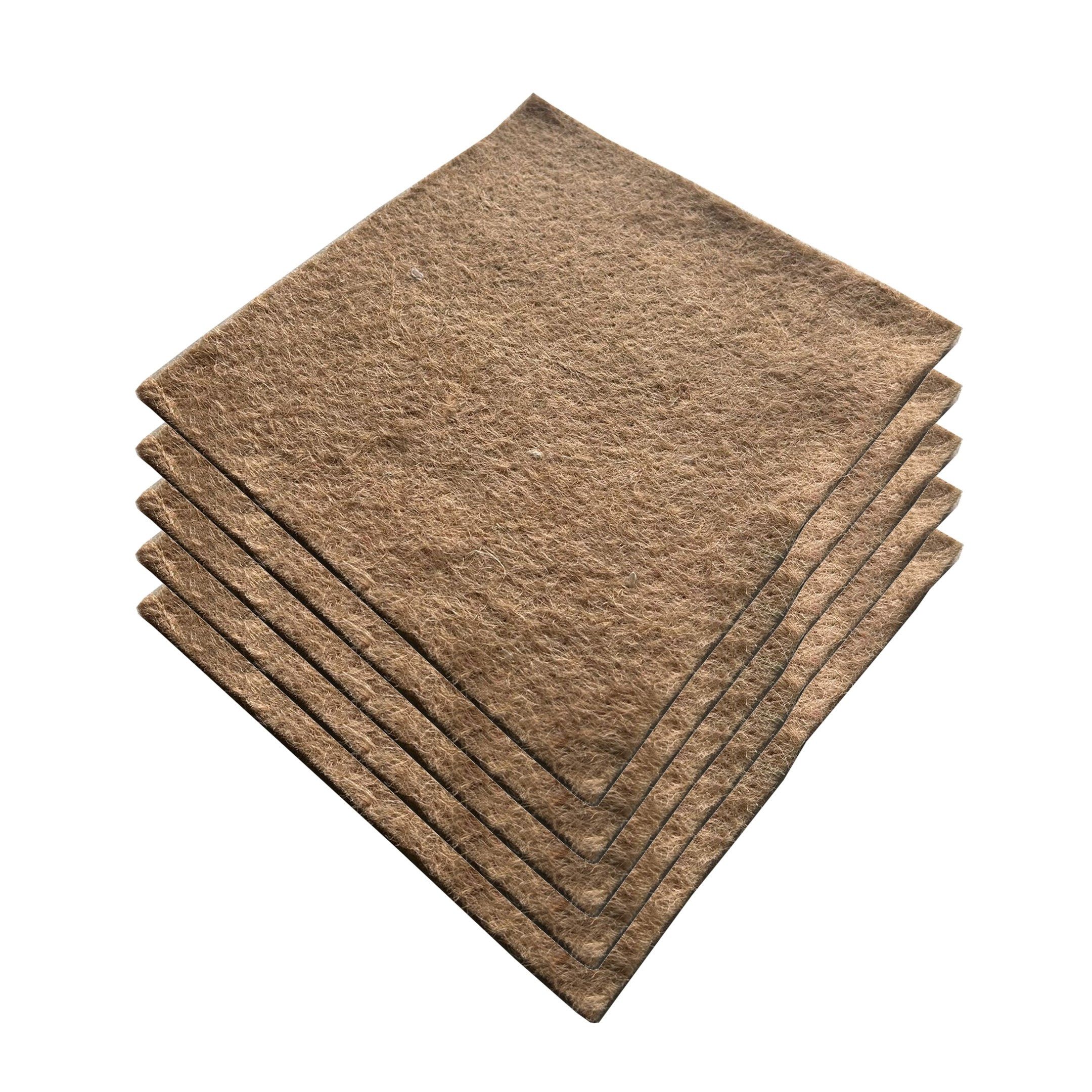 Übertopf Jutematte für Anzuchtschale 5 Stück 25 x 25cm