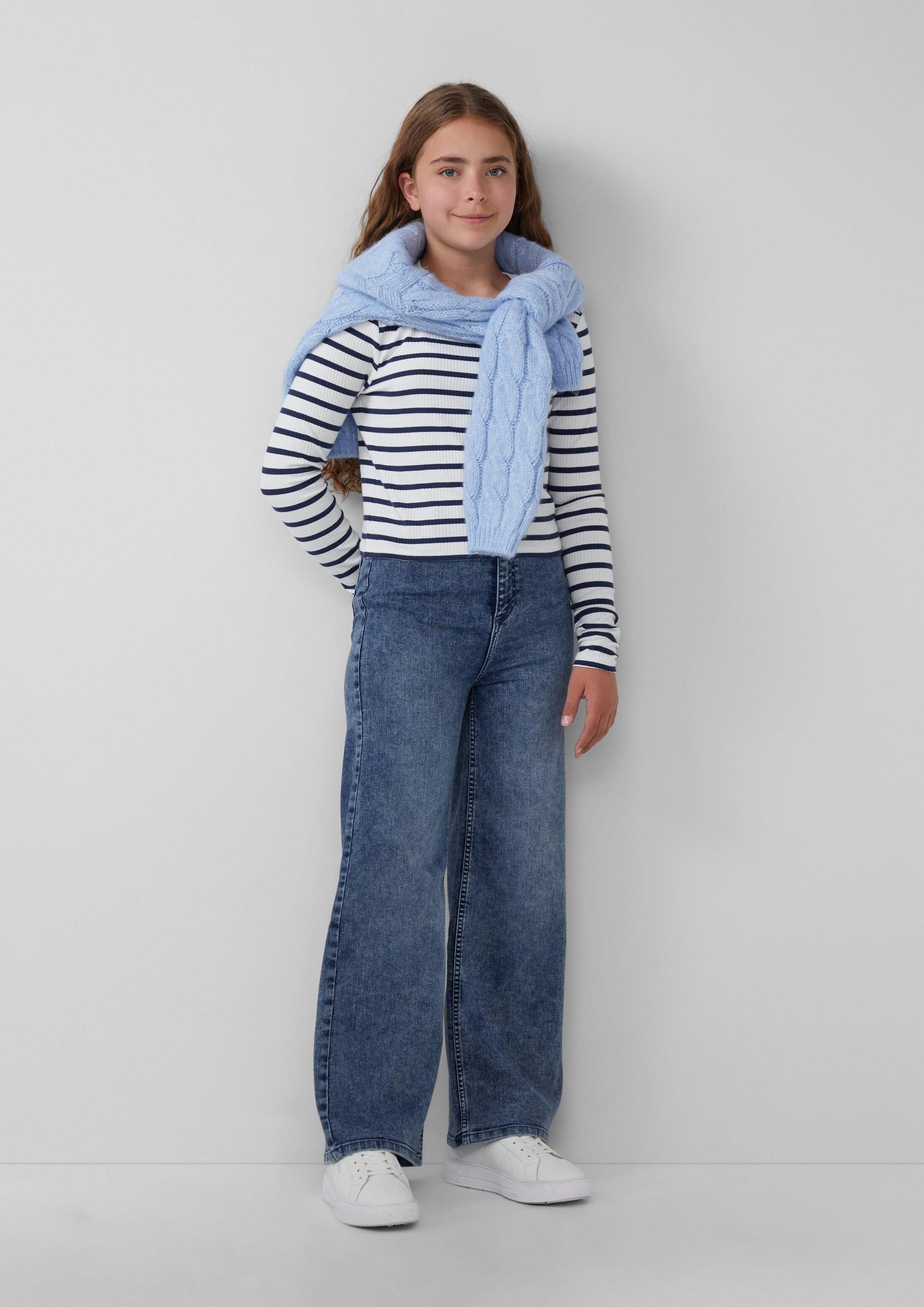 s.Oliver Weite Jeans Jeans-Hose Jeans / Regular Fit / High Rise / Wide Leg – Bild 3 von 4