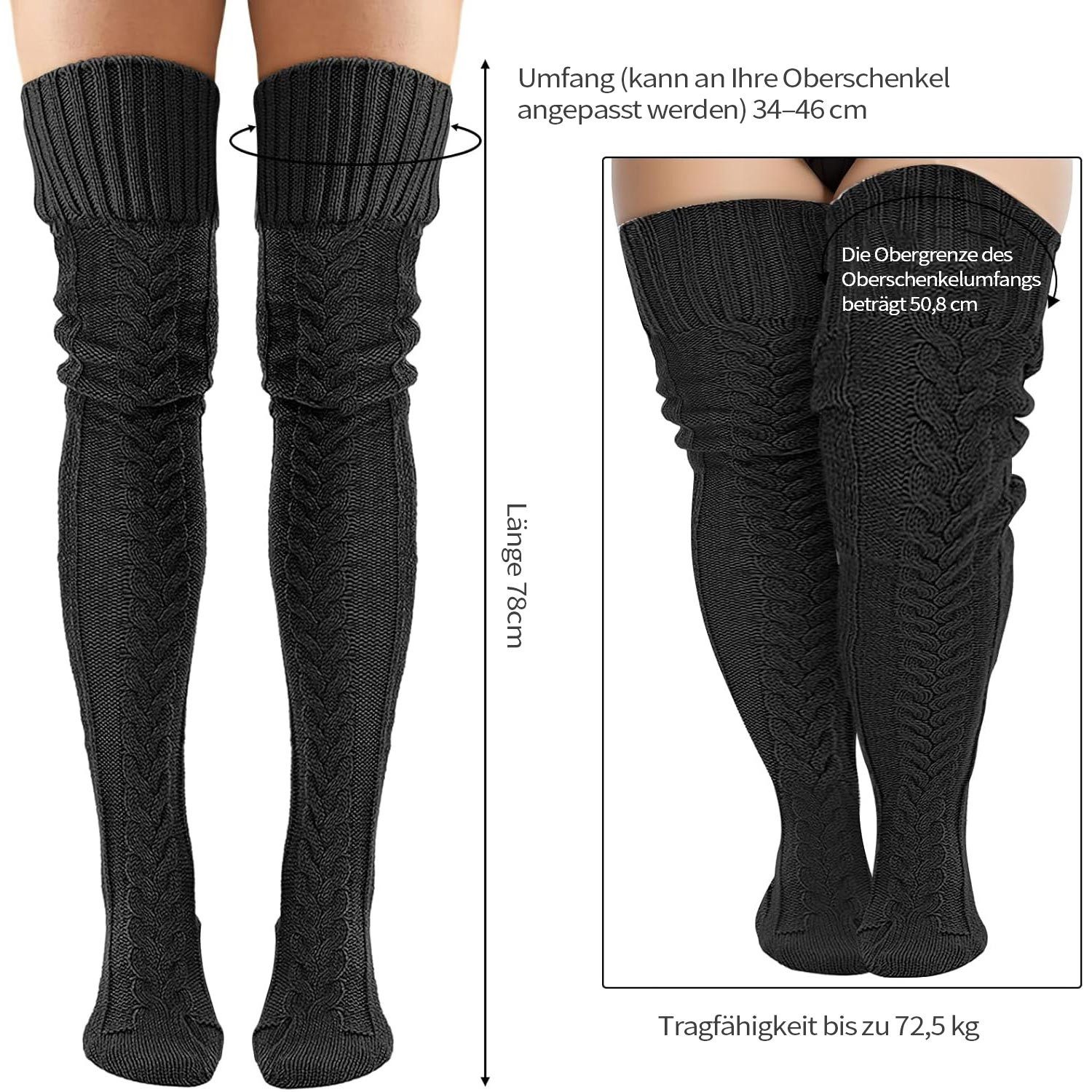 Refttenw Overknees 1 Paar Damen Lange günstig online kaufen