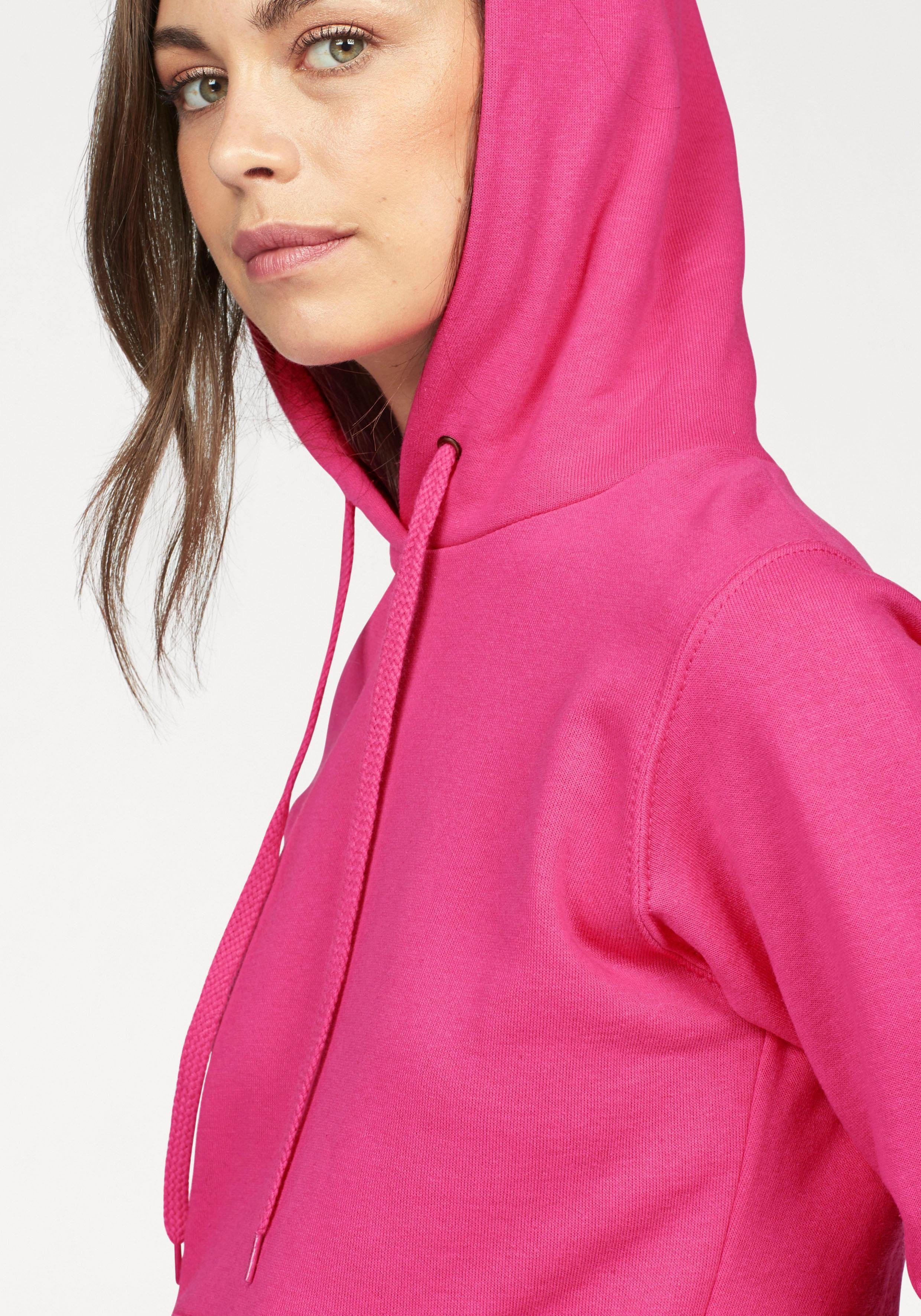 Fruit of the Loom Sweatshirt hooded pink Classic Sweat Lady-Fit