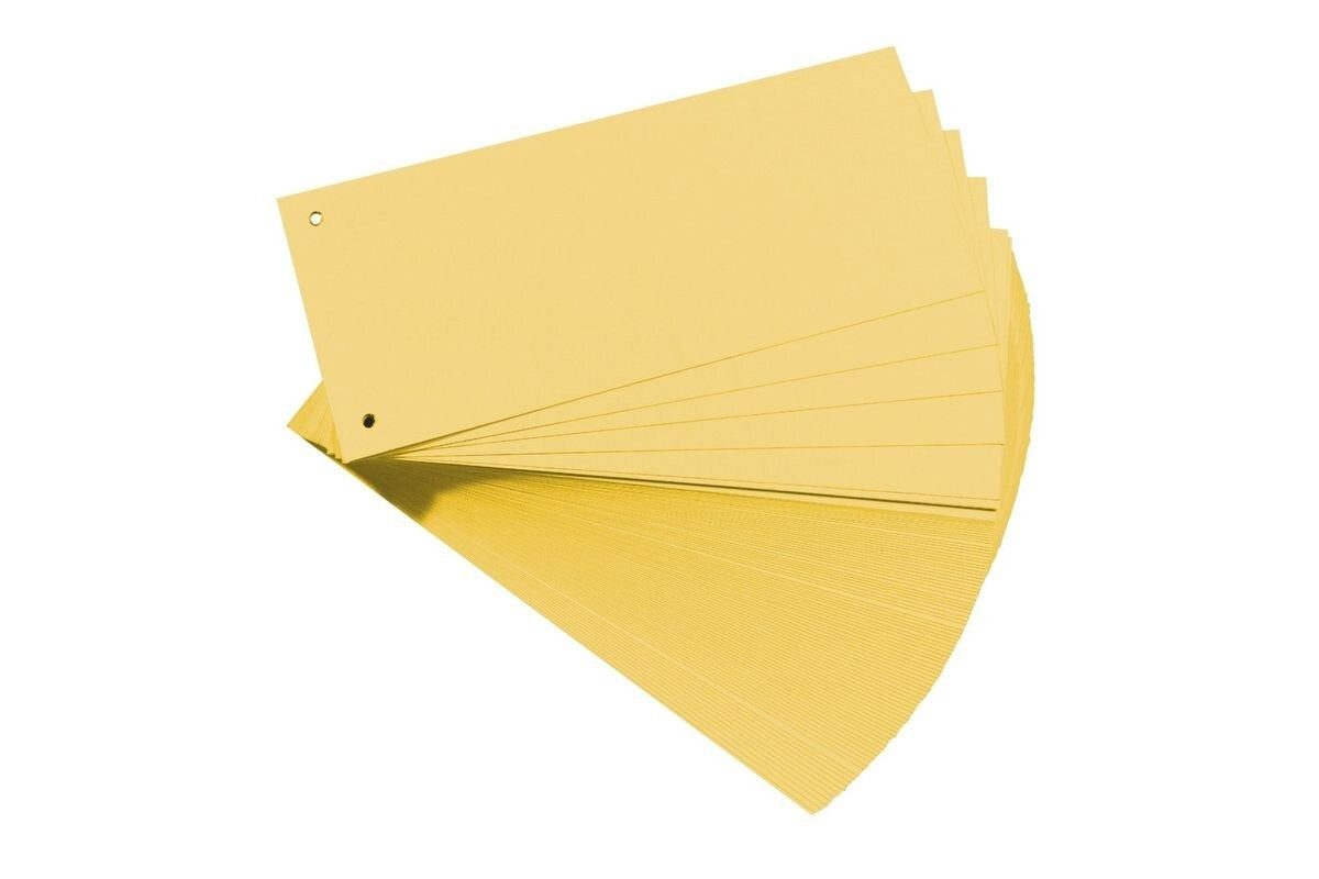 Herlitz Abheftstreifen Herlitz Trennstreifen gelb 100er