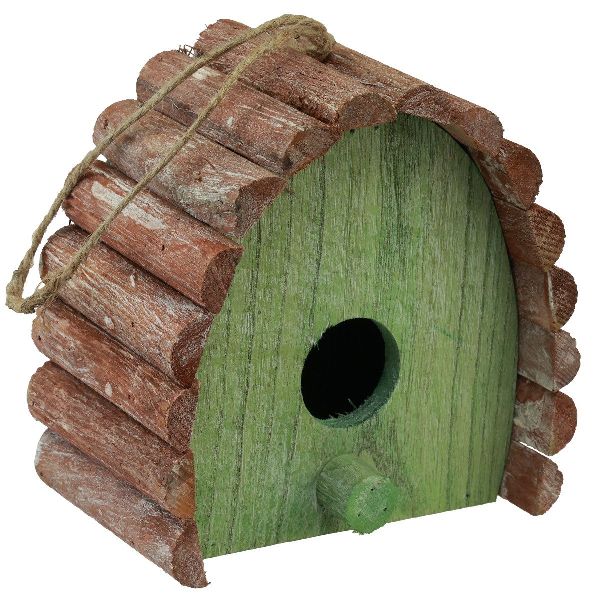 Florists Products Nistkasten Dekoratives Holz-Vogelhaus zum Hängen mit rundem Dach