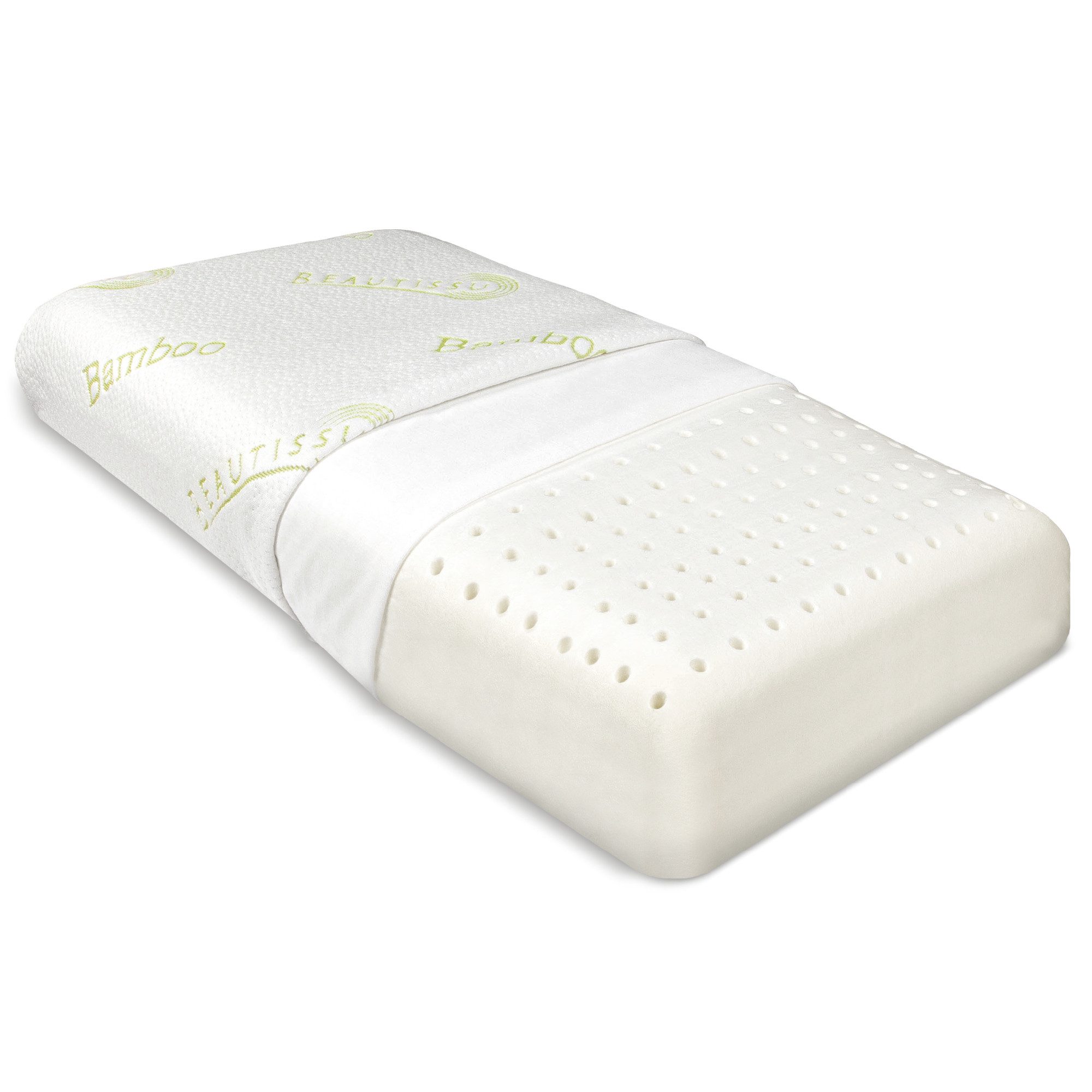 Beautissu Kopfkissen Beautissu Nackenstützkissen Bambus Memory Foam Kissen BeauErgo, BeauErgo BN Atmungsaktives Kopfkissen Bambus Bezug Ergonomisch