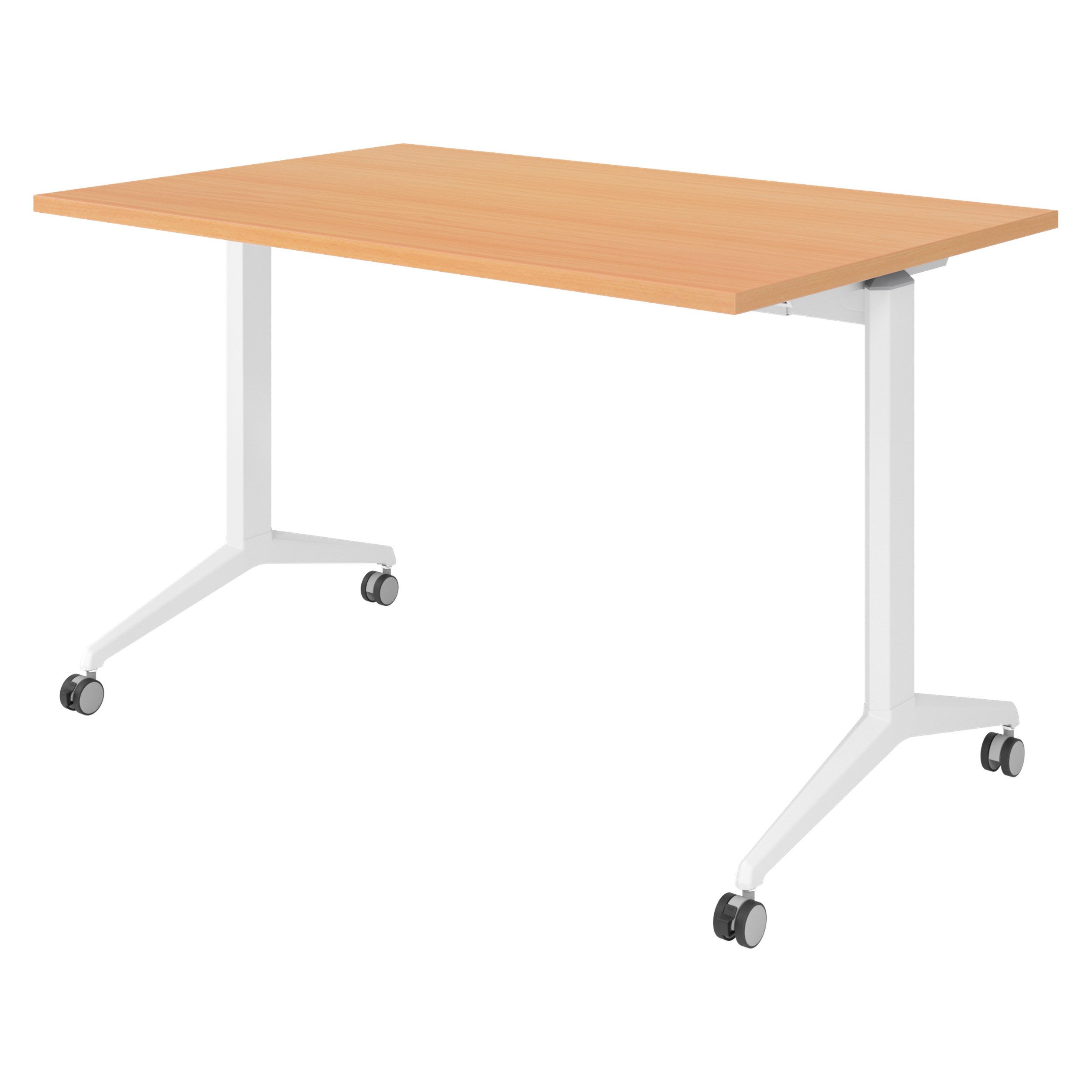 bümö Schreibtisch bümö Seminartische, Rechteck: 120 x 80 cm - Dekor: Buche