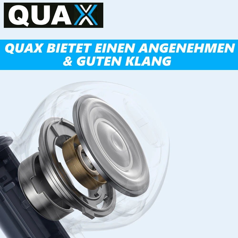 Bluetooth Samsung QUAX Kopfhörer HTC für Headset In-Ear-Kopfhörer (Kopfhörer, Ear In MAVURA Iphone LG weiß) Universal - Kopfhörer Wireless Huawei wireless