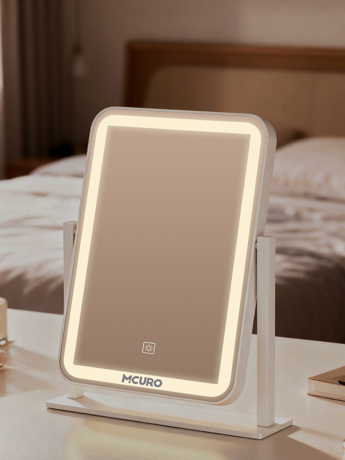 MCURO Kosmetikspiegel LED Schminkspiegel mit Beleuchtung,1/10 Vergrößerung günstig online kaufen