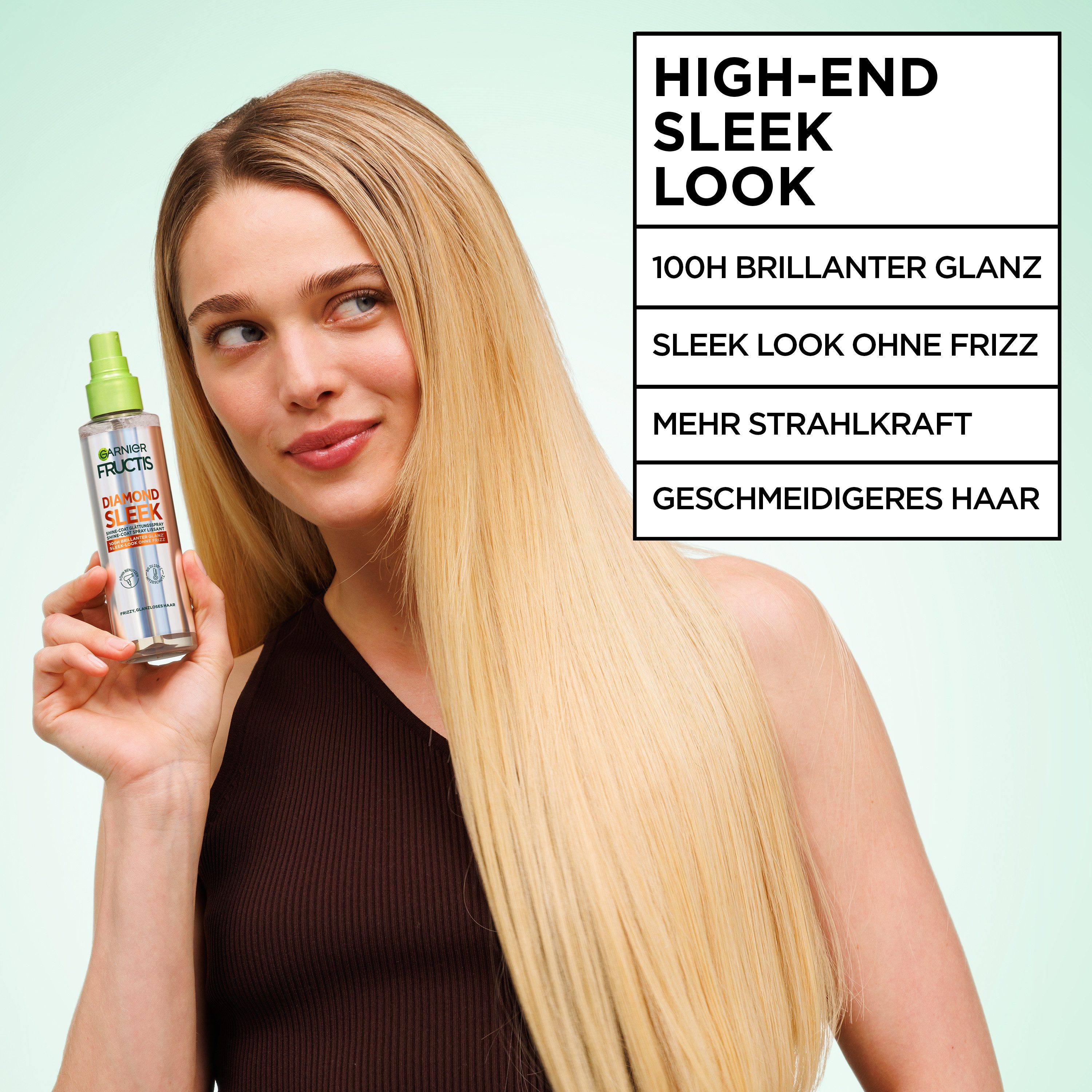 GARNIER Fructis Diamond Sleek Shine-Coat Haarspray · 150 ml – Bild 4 von 5