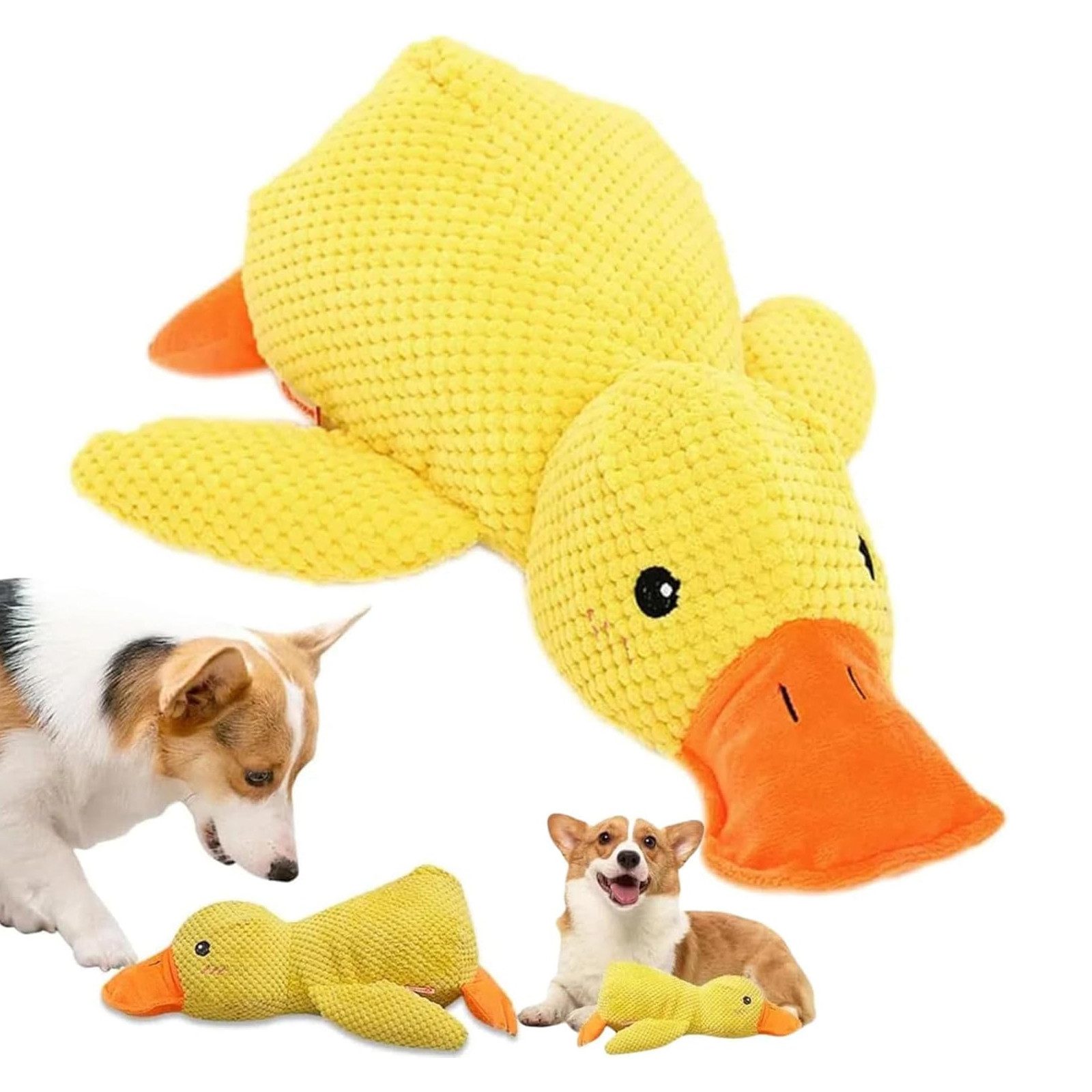 REDOM Tierkuscheltier Hundespielzeug Quietschende Ente Anti-Stress Plüschsp günstig online kaufen