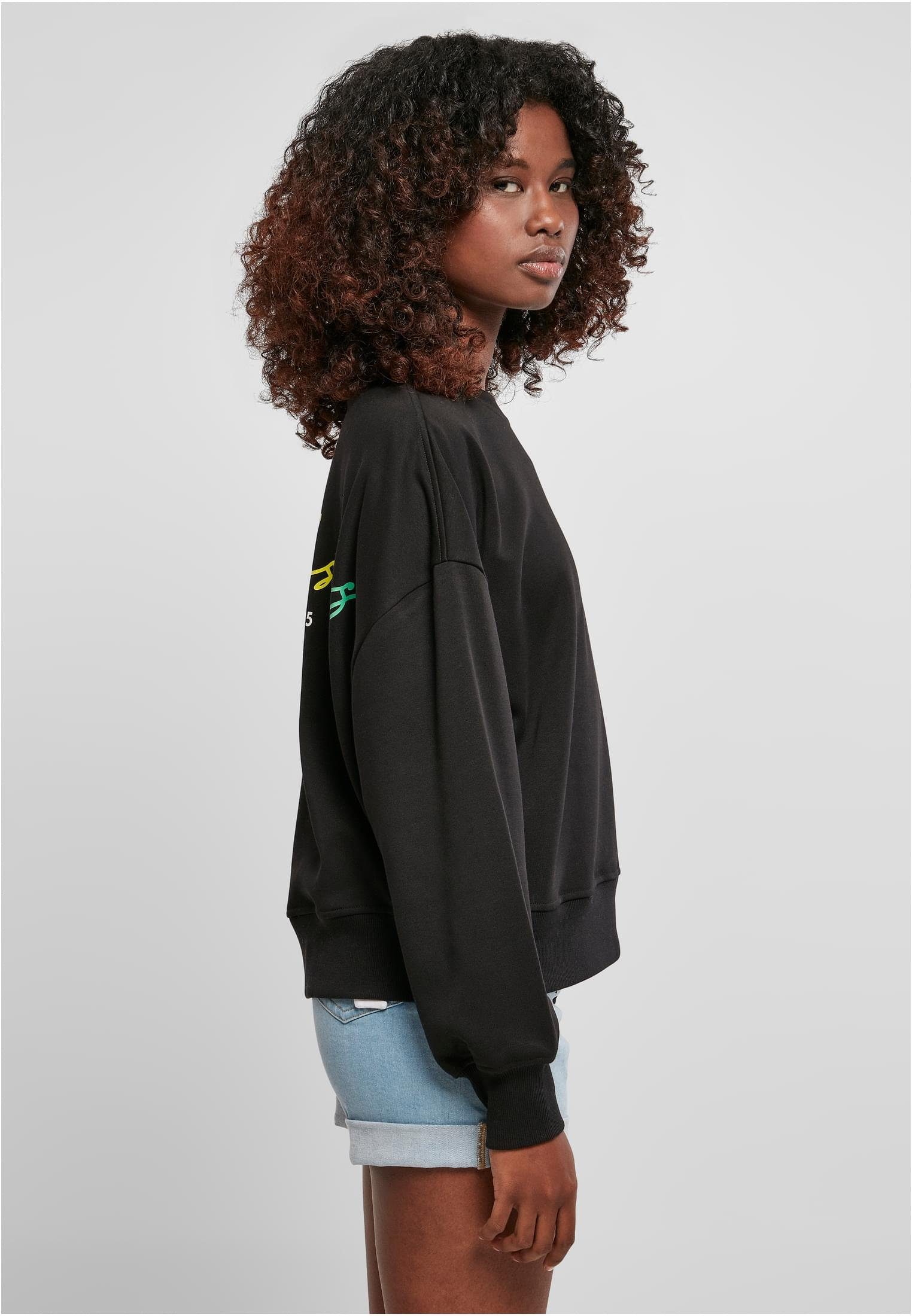 black CLASSICS Crewneck Rainbow Damen Oversized URBAN Ladies Sweatshirt