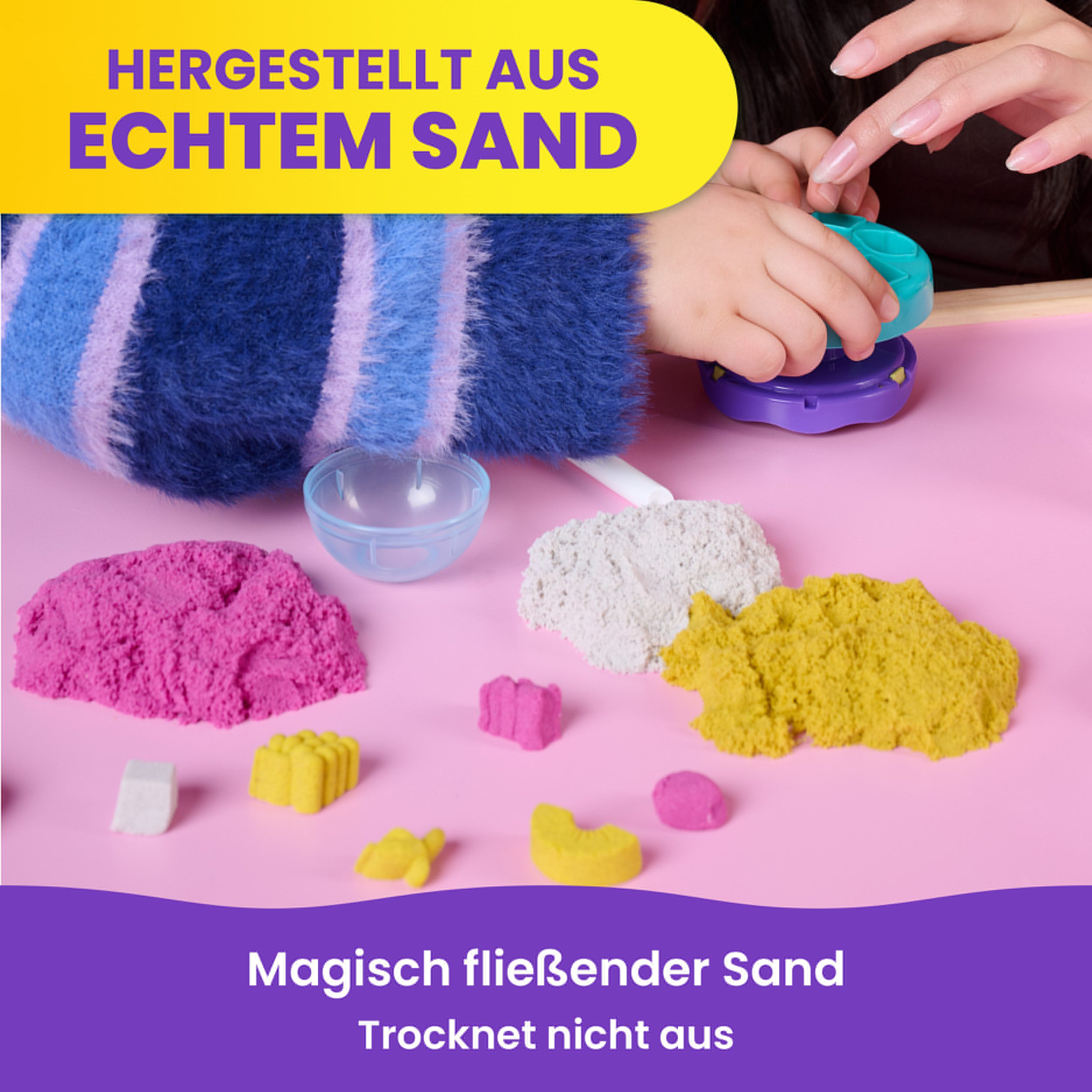 Spin Master Kreativset Kinetic Sand - Smoothie Mixer Spielset – Bild 5 von 5