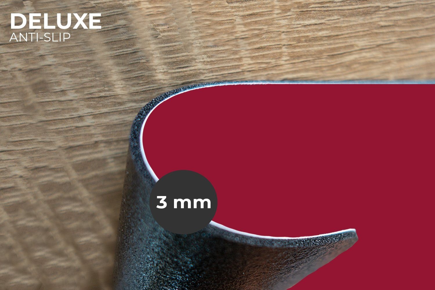 MuchoWow Platzset Rot - Einfarbig, (6-St), Platzsets, Tischset, Abwaschbar, günstig online kaufen