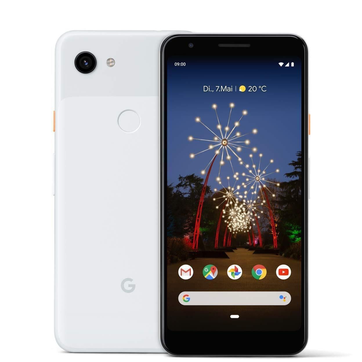 Google Google Pixel 3a XL, vollständig Anbieter frei entsperrtes Handy Smartphone (15,24 cm/6,3 Zoll, 64 GB Speicherplatz, 12.2 MP Kamera, Betriebssystem Wahl Android, Ubuntu Touch, e/OS, Droidian, LineageOS)