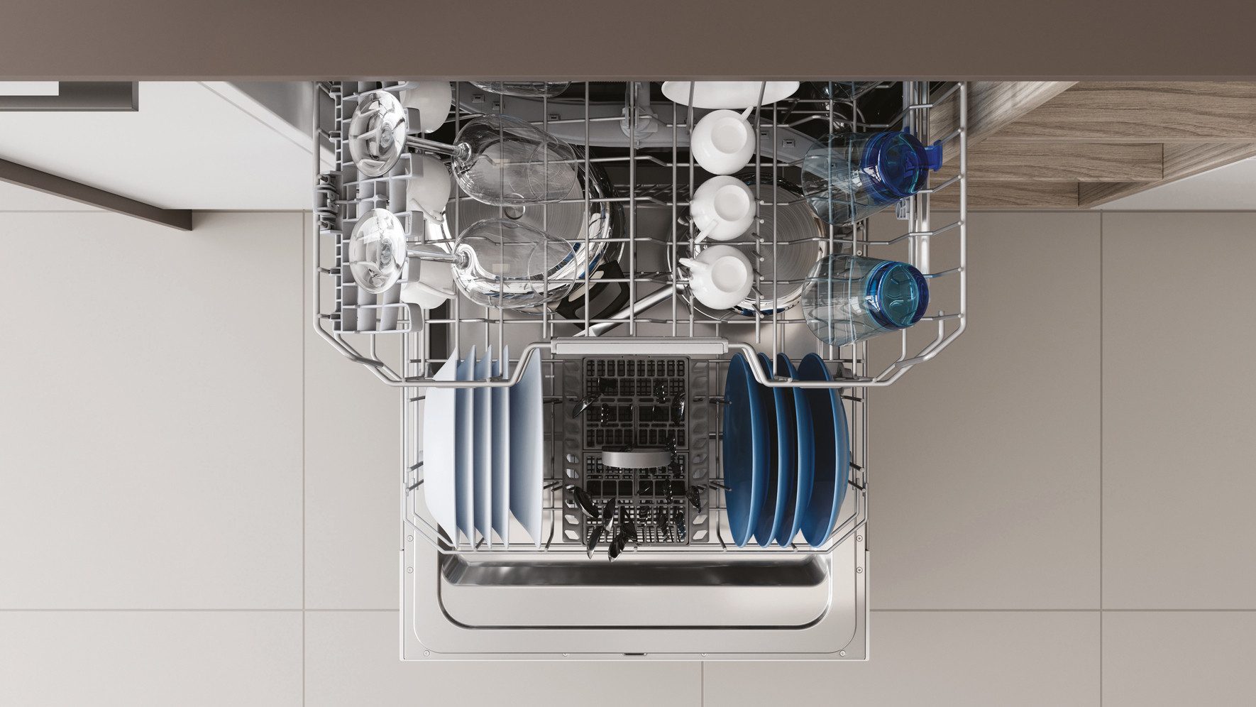 Privileg teilintegrierbarer Geschirrspüler P0B ECO 2D541 S, 14 Maßgedecke, Automatisches Türöffnungssystem mit Auto Door – Bild 5 von 5