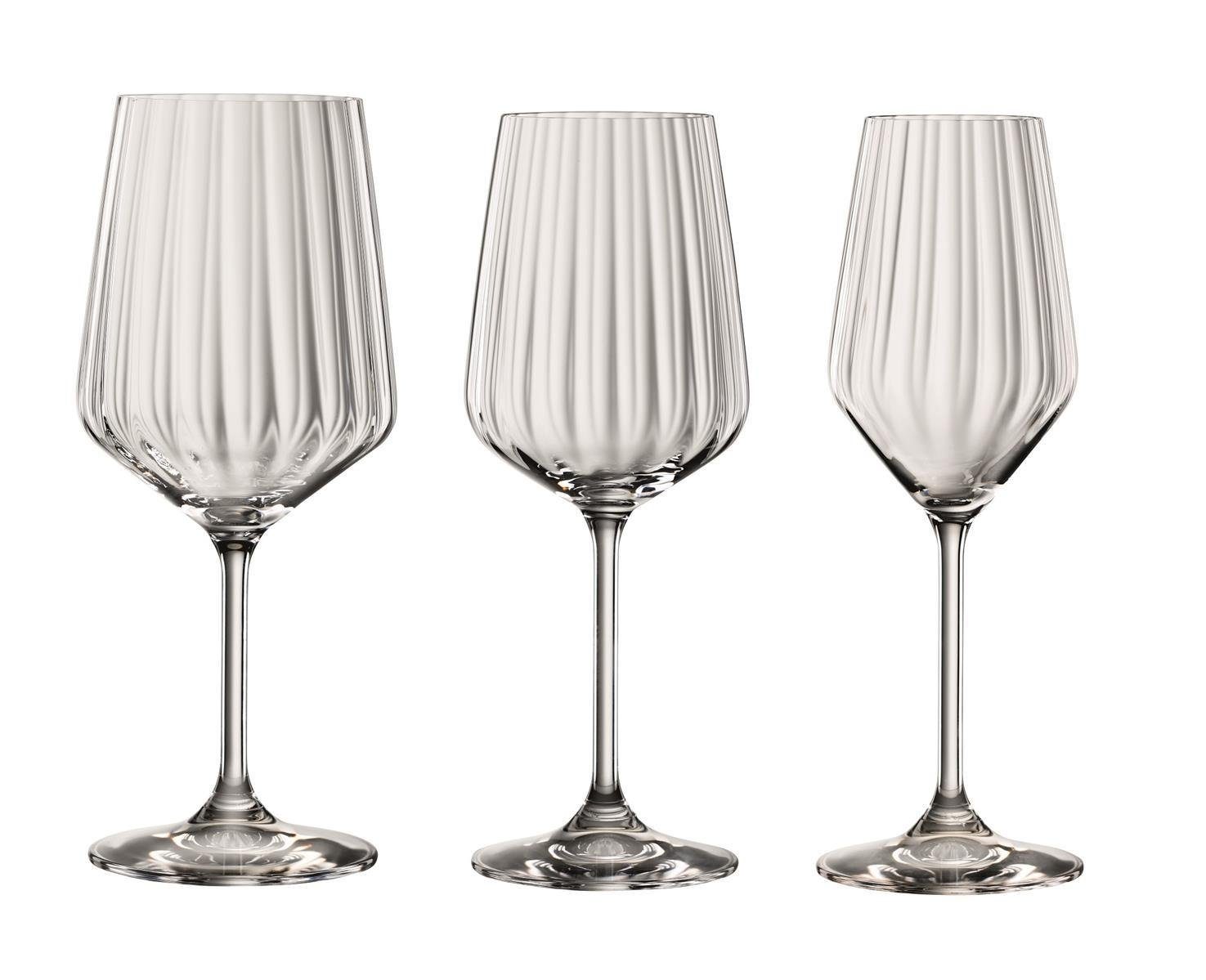 L Design Gläser-Set Spiegelau Lifestyle Vorteilsset by L-Design 12tlg., Glas