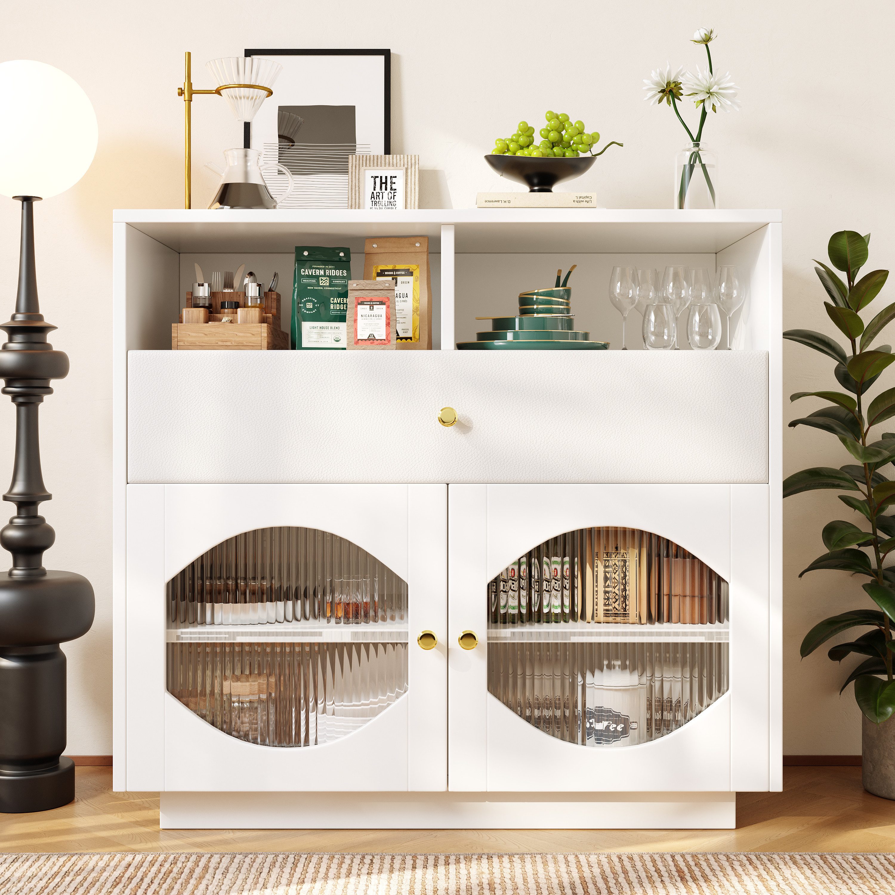 Furnishings Home Sideboard Küchenschrank mit Regalen günstig online kaufen