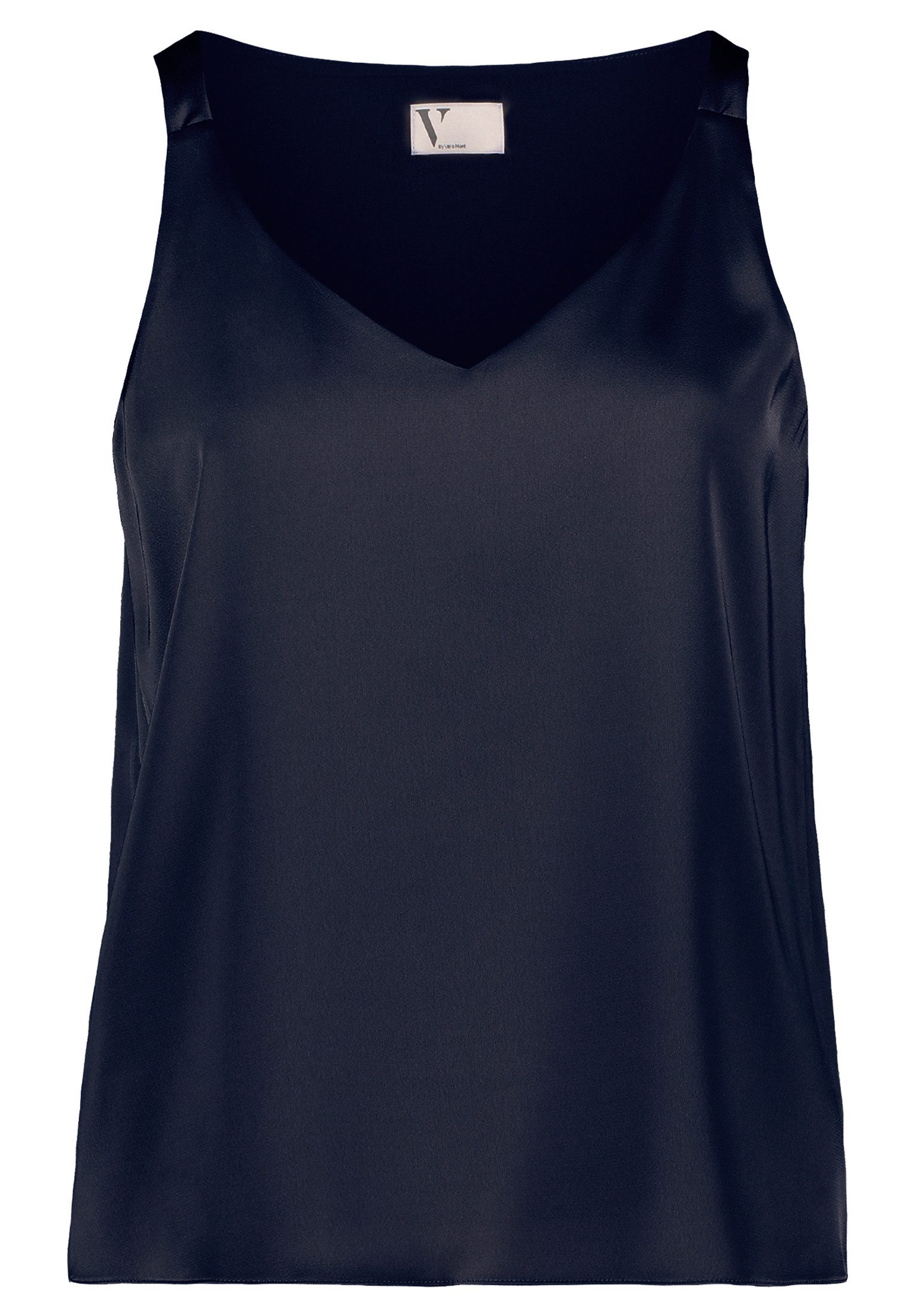 Vera Mont Satinbluse Damen Satin-Bluse mit V-Ausschnitt günstig online kaufen