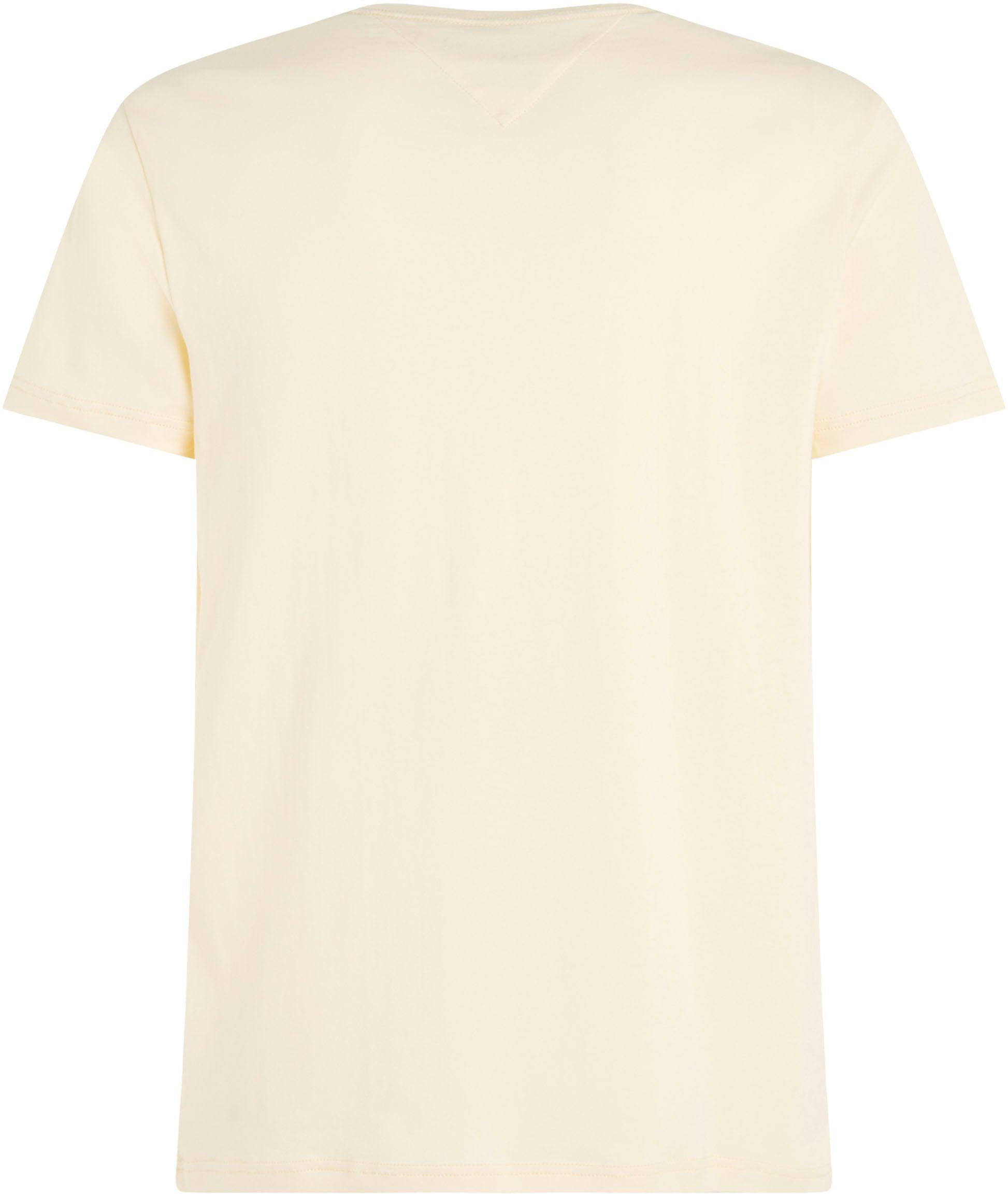 Buttermilk T-Shirt TEE STRETCH Tommy SLIM Hilfiger FIT