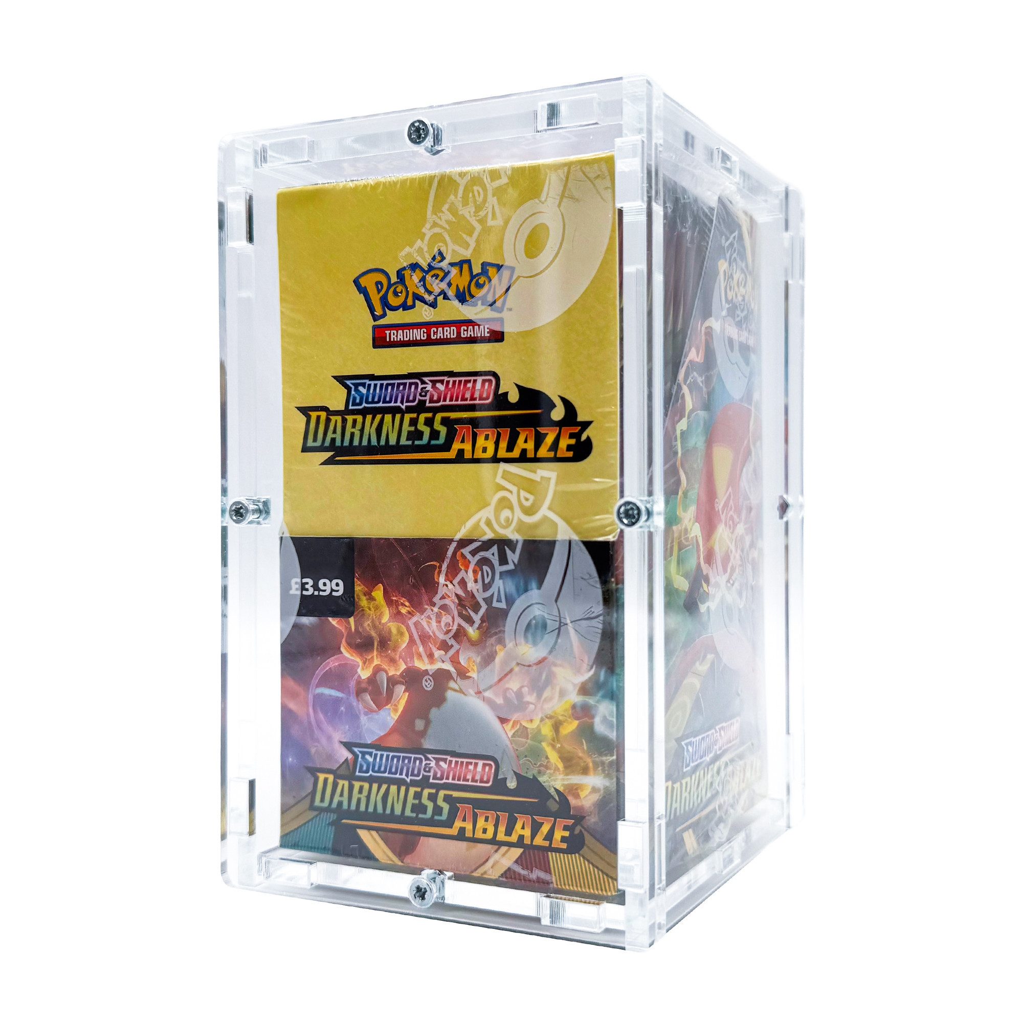 DragonCollect Sammelkarte Acryl Case für Pokemon 18er Display TCG Booster Box Schutzbox, Made in Germany