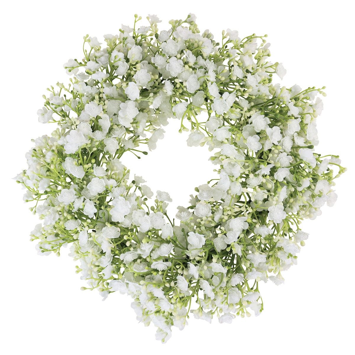 Viana Dekokranz Schleierkraut Kranz Weiß Blumenkranz günstig online kaufen