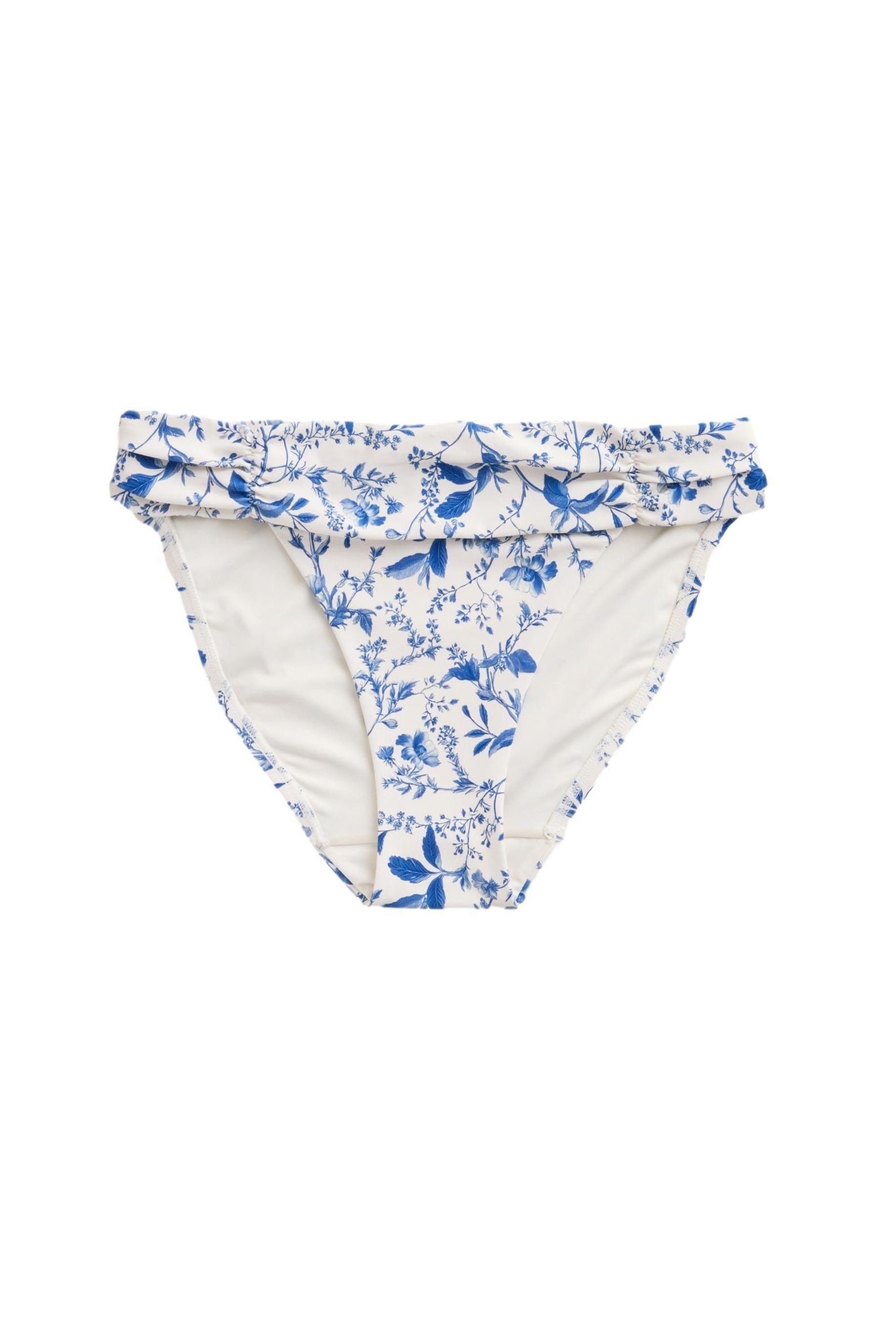 Next Bikini-Hose Bikinihose mit hohem Bein und geraffter Seite (1-St)