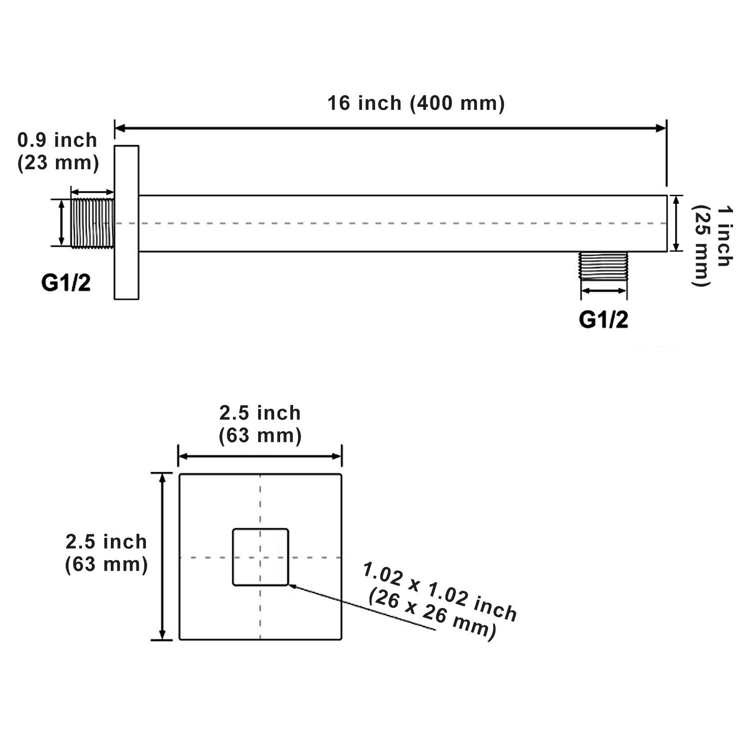 Rainsworth Regenduschkopf, (Komplett-Set), Halter von Regendusche Regendusc günstig online kaufen